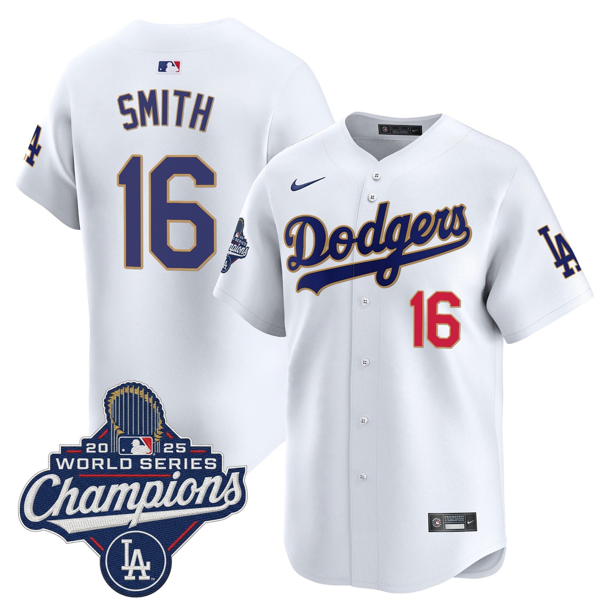 Men’s 2025 World Series Champions Patch Gold Trim Vapor Premier Limited Jersey