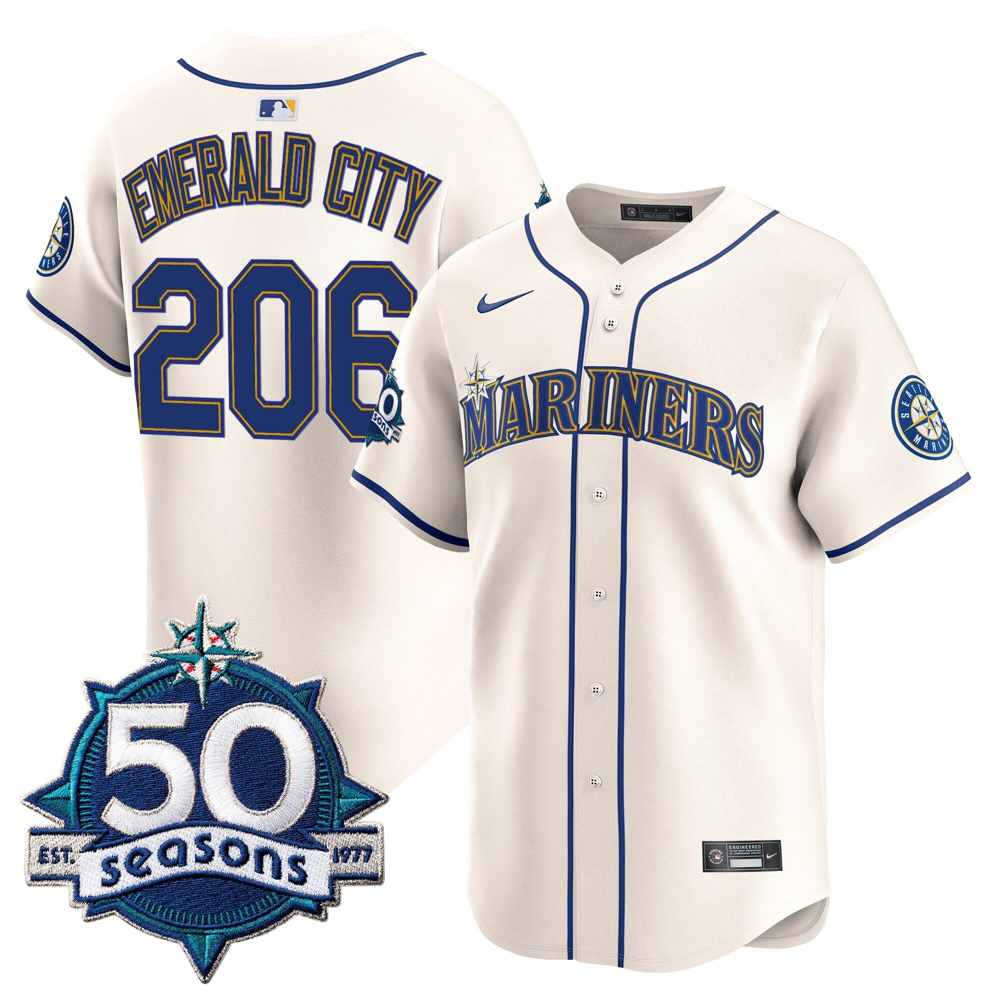 Men’s 50 Seasons Patch Vapor Premier Limited Jersey