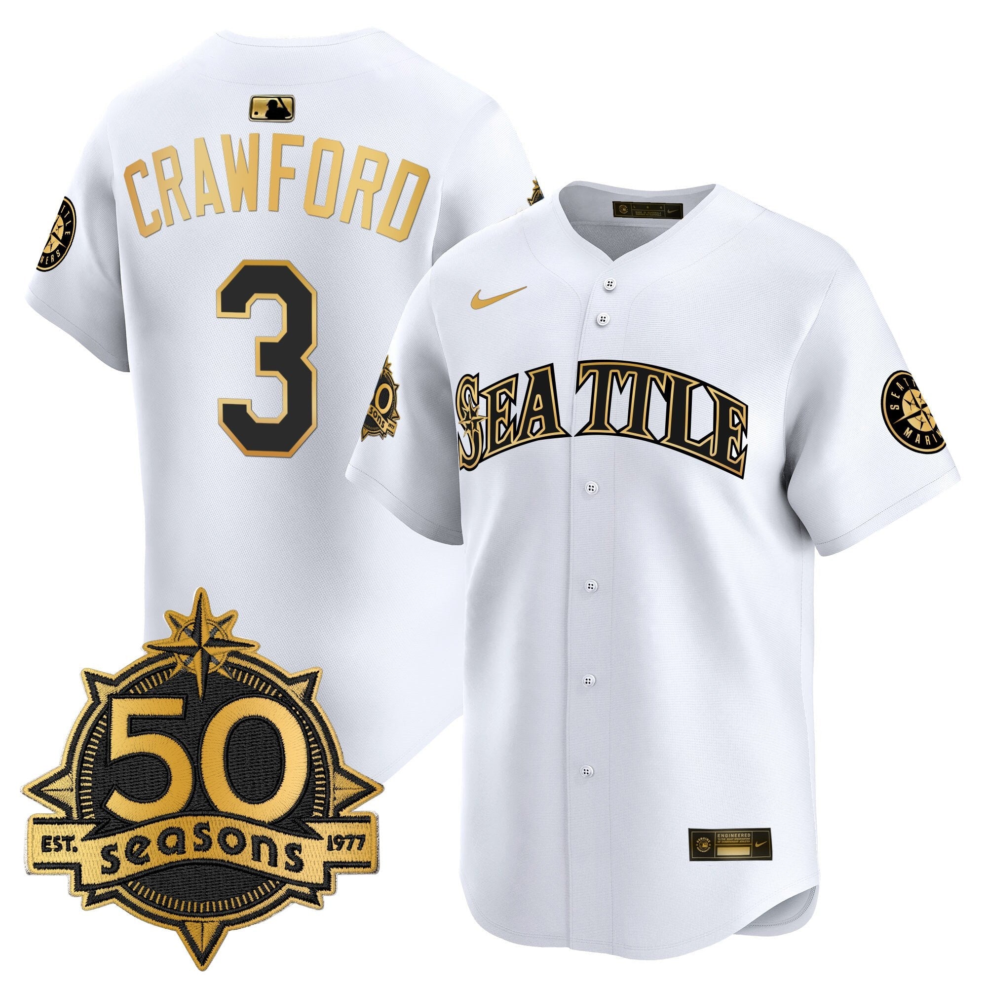 Men’s 50 Seasons Patch Vapor Premier Limited Jersey