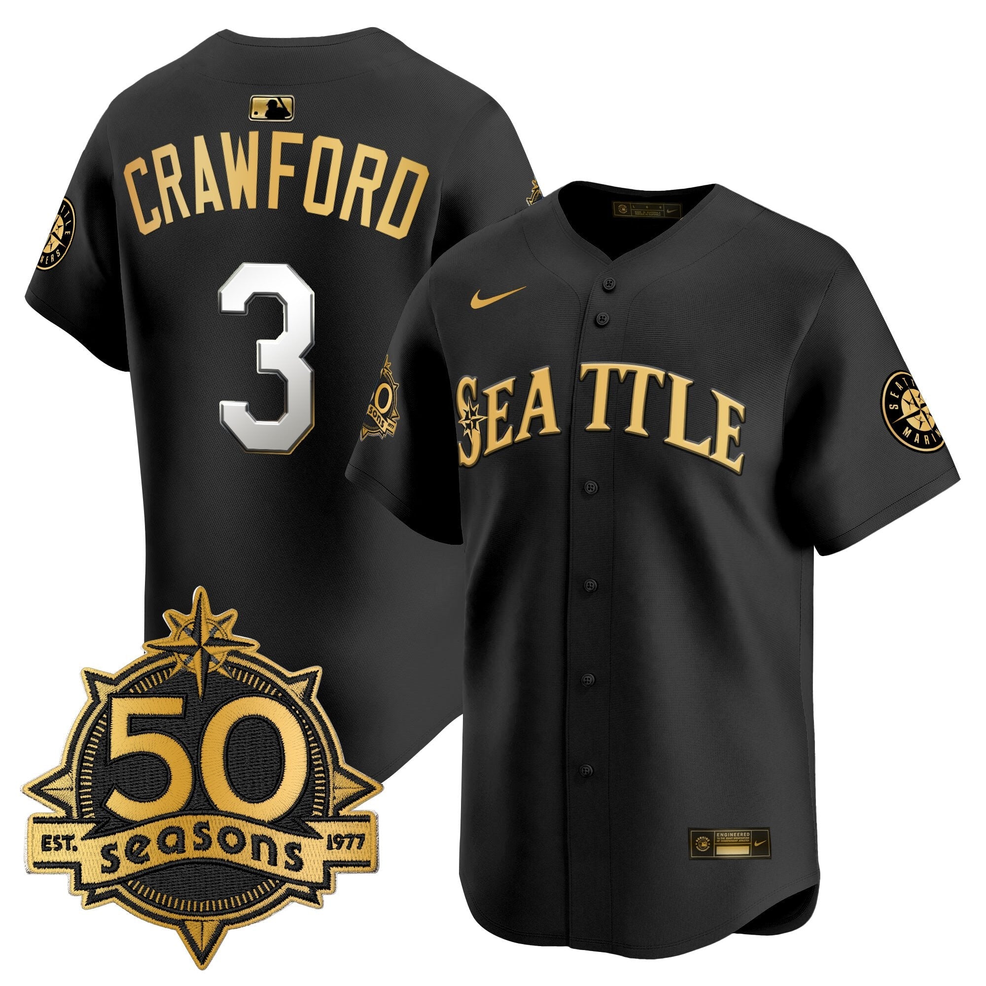 Men’s 50 Seasons Patch Vapor Premier Limited Jersey