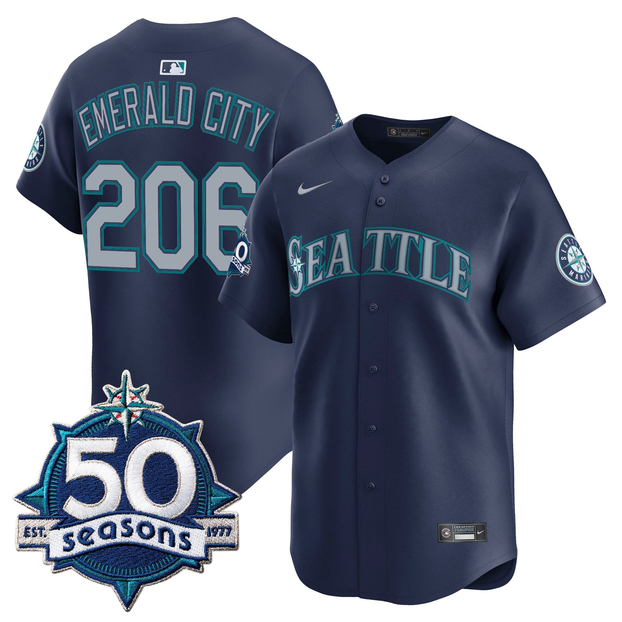 Men’s 50 Seasons Patch Vapor Premier Limited Jersey