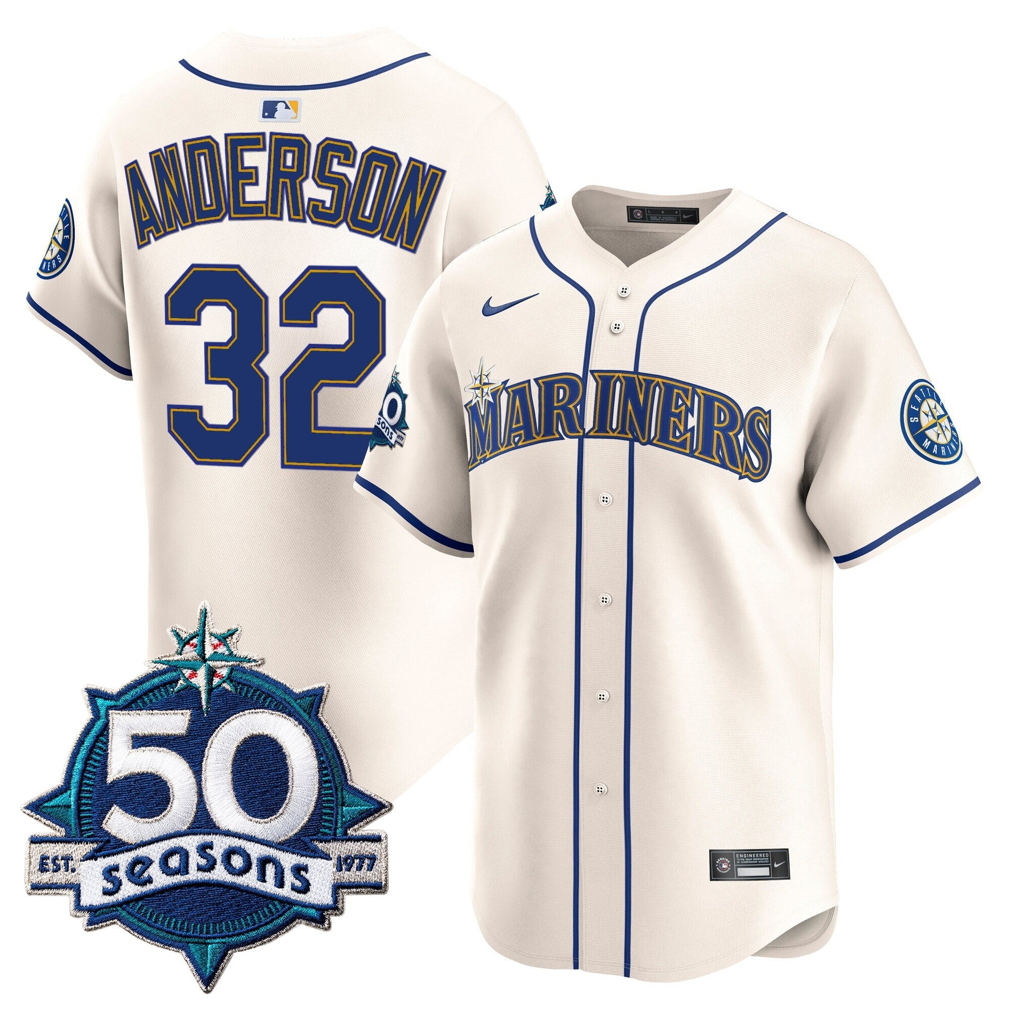 Men’s 50 Seasons Patch Vapor Premier Limited Jersey