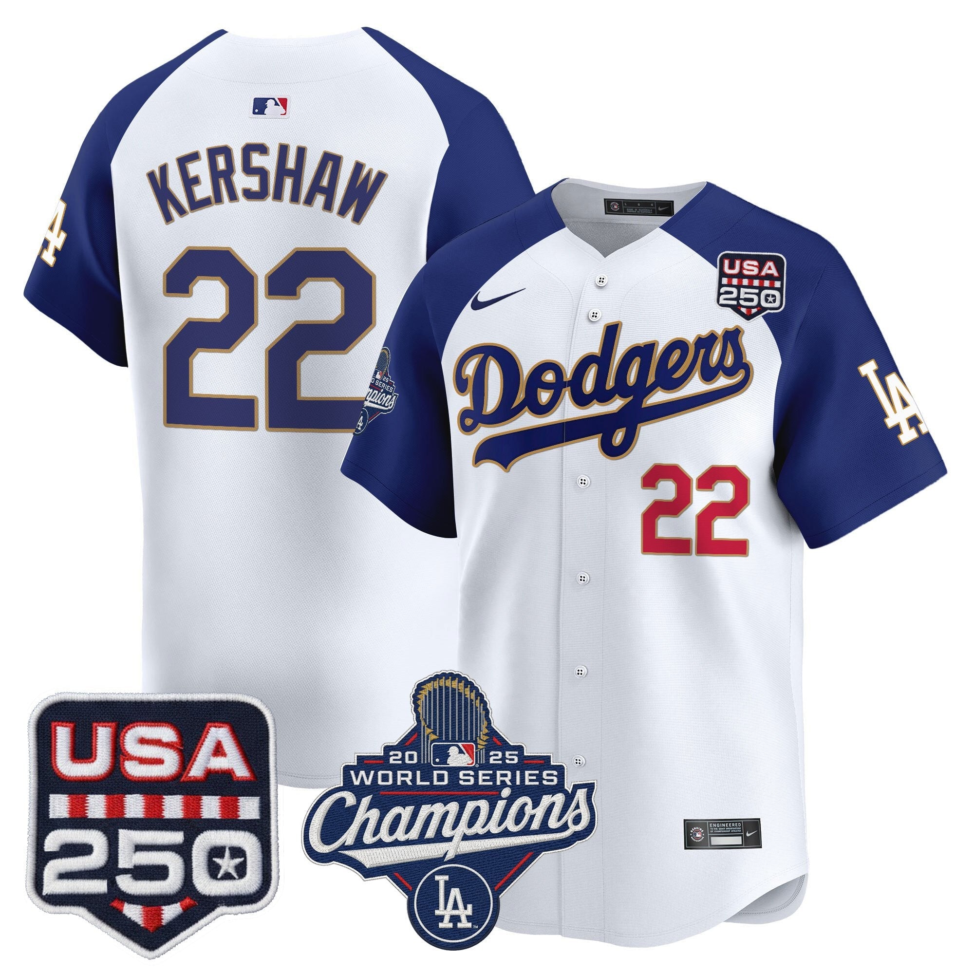 Men’s 2025 World Series Champions & 250America Patch Vapor Premier Limited Jersey