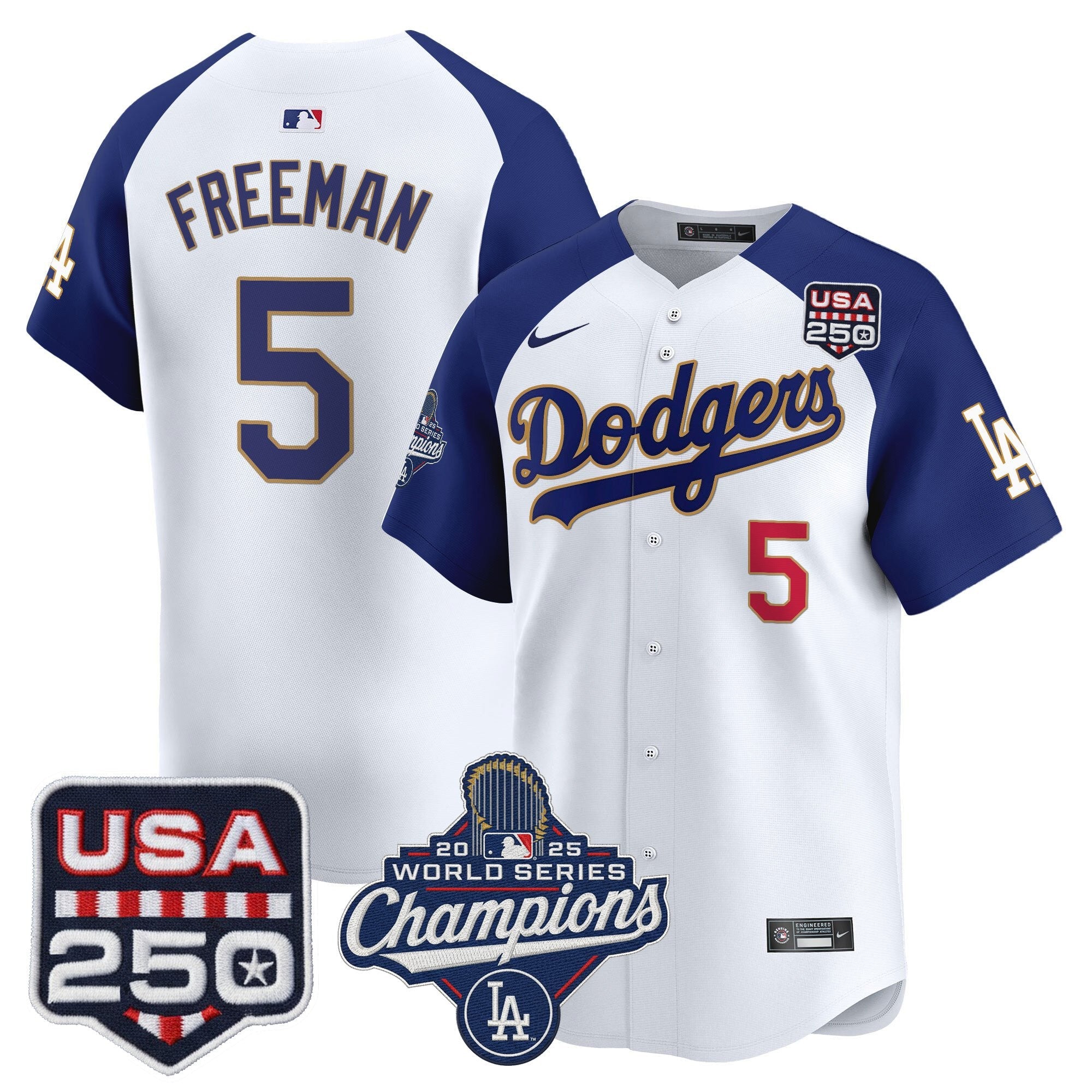 Men’s 2025 World Series Champions & 250America Patch Vapor Premier Limited Jersey