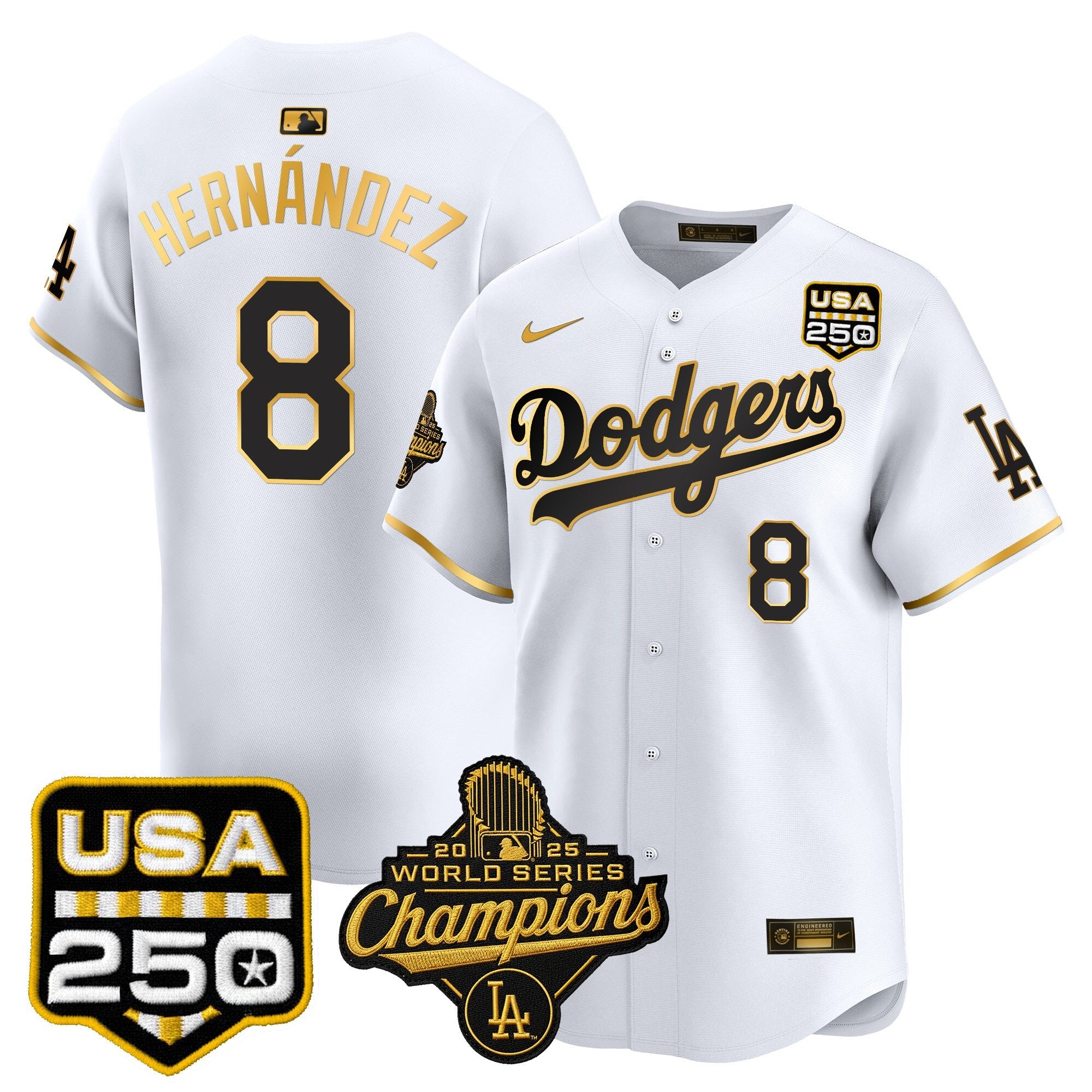 Men’s 2025 World Series Champions & 250America Patch Vapor Premier Limited Jersey