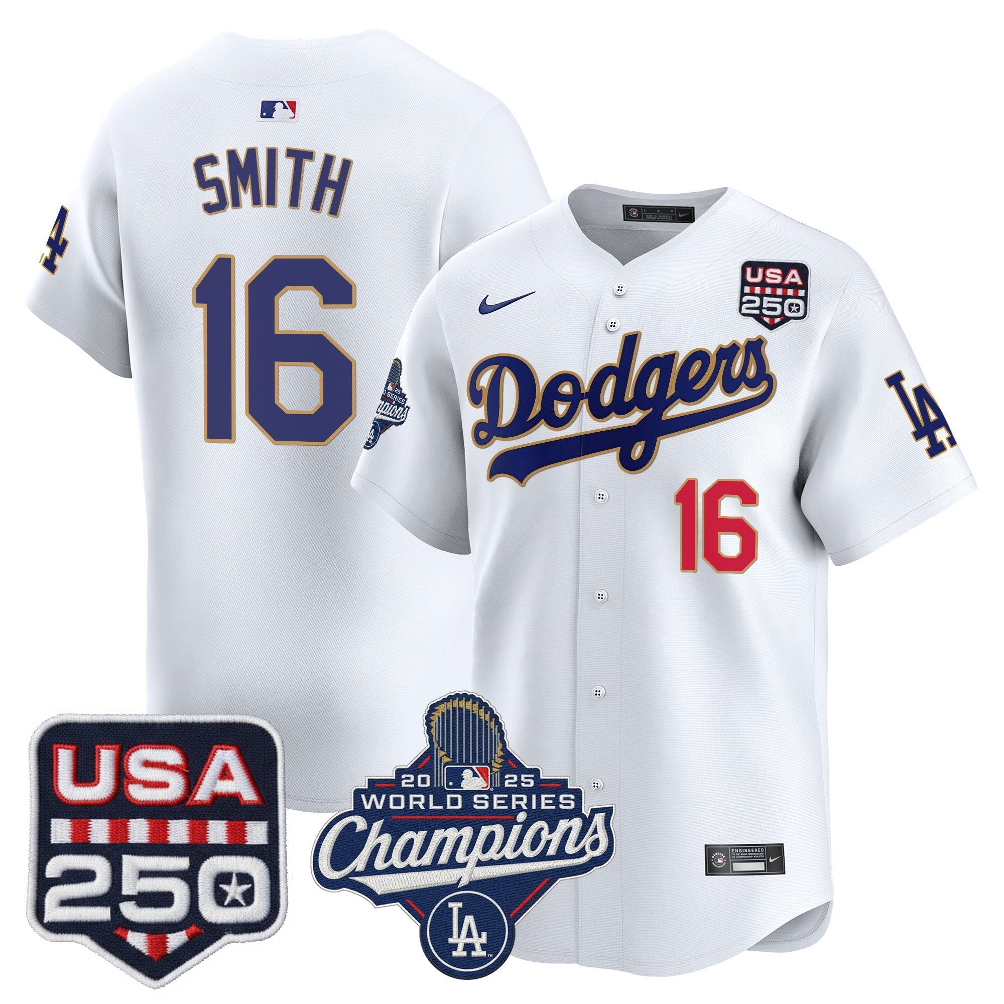 Men’s 2025 World Series Champions & 250America Patch Vapor Premier Limited Jersey