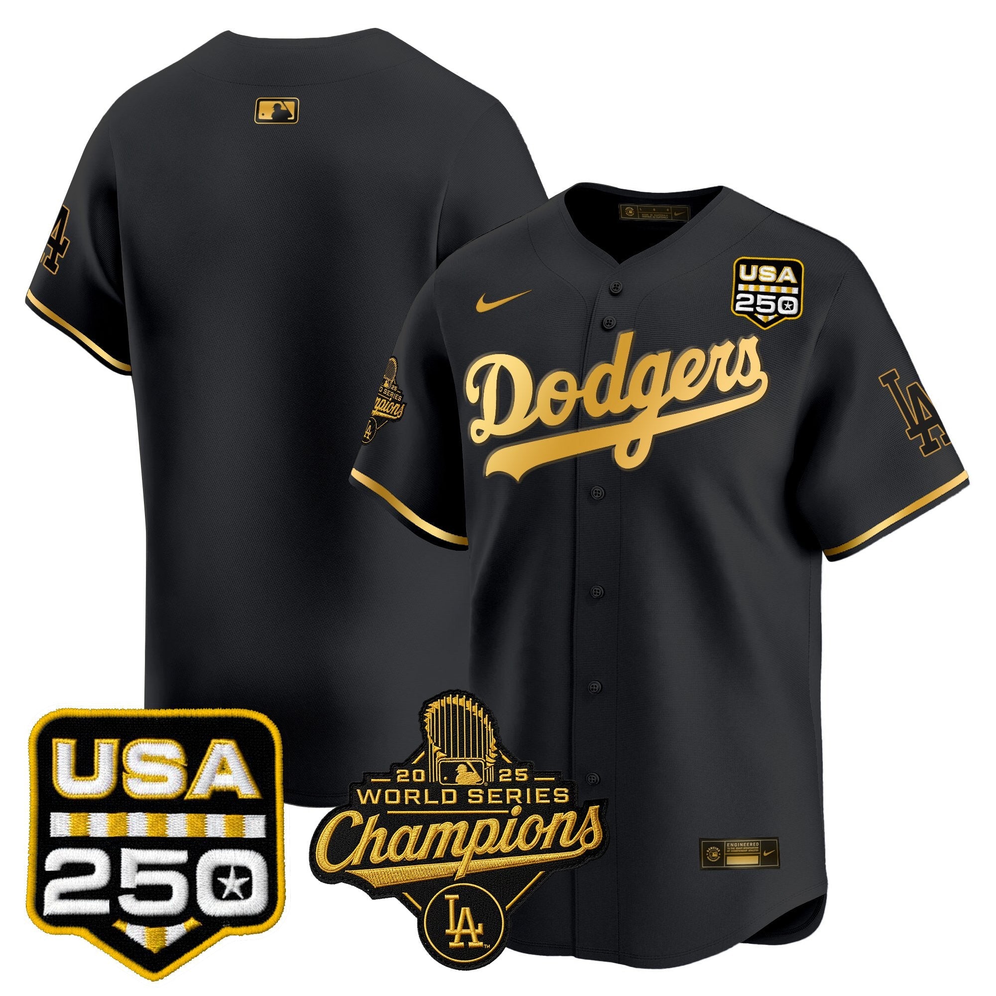 Men’s 2025 World Series Champions & 250America Patch Vapor Premier Limited Jersey