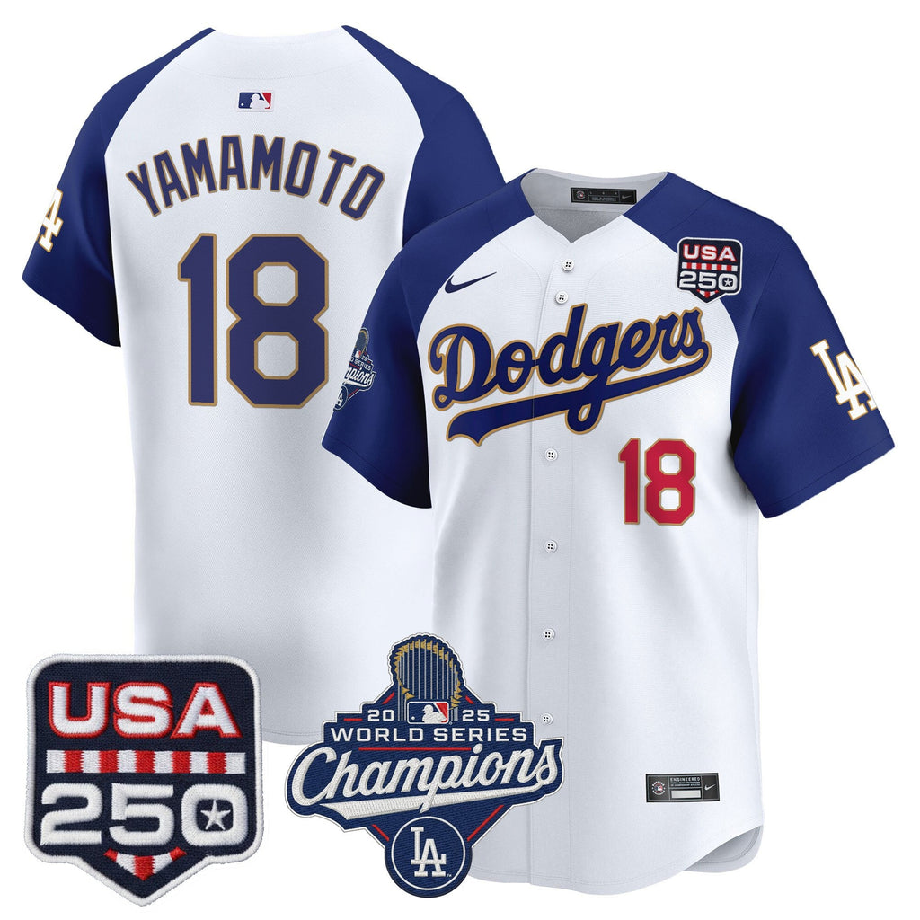 Men’s 2025 World Series Champions & 250America Patch Vapor Premier Limited Jersey