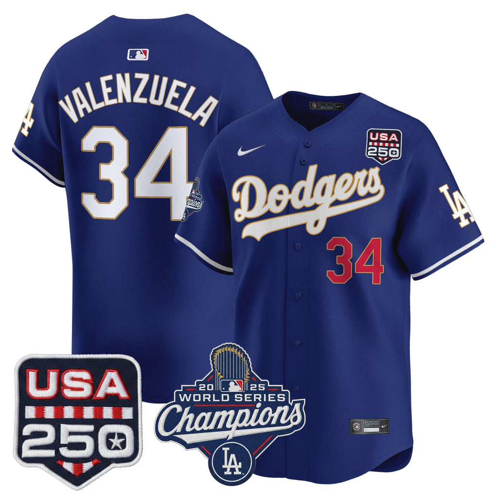 Men’s 2025 World Series Champions & 250America Patch Vapor Premier Limited Jersey