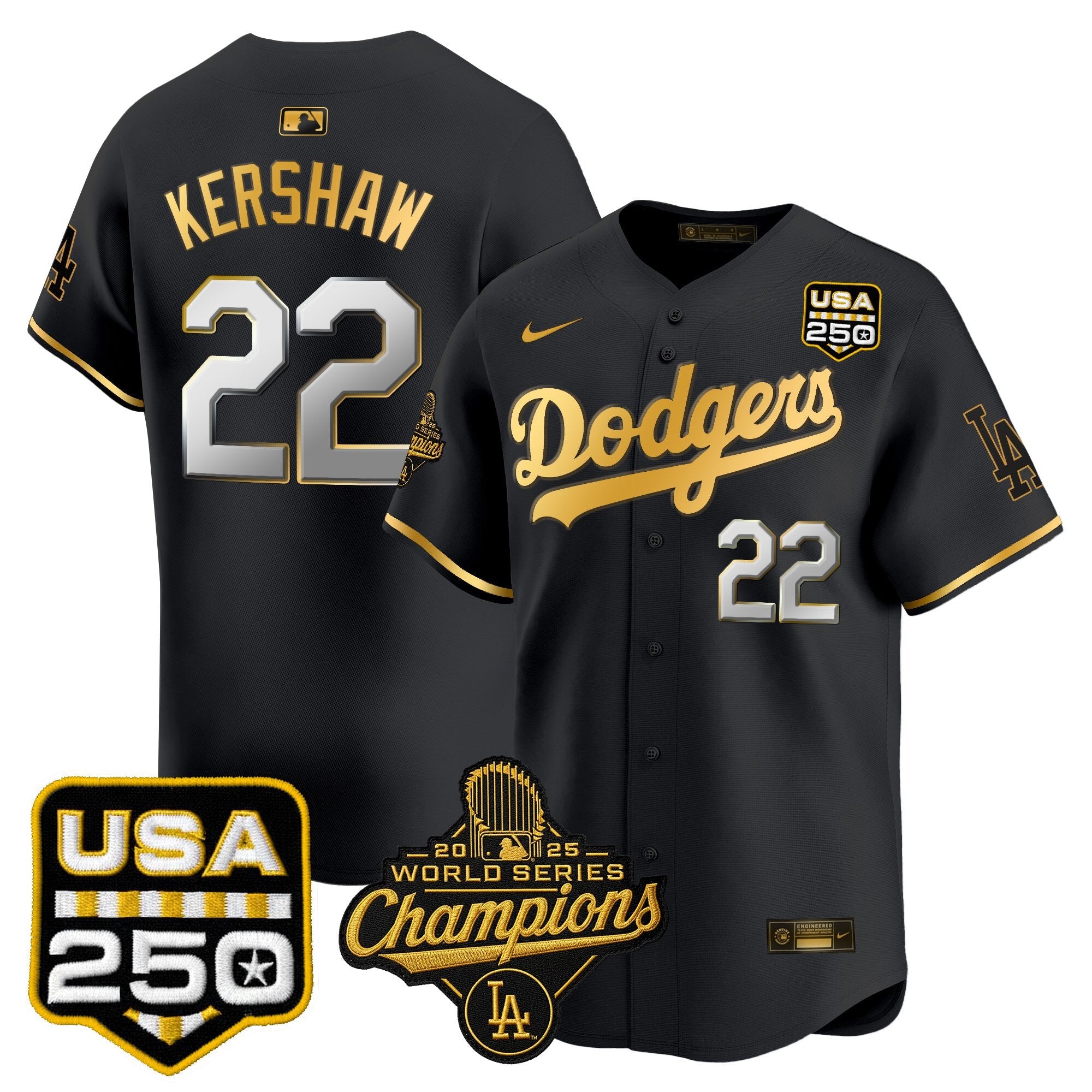 Men’s 2025 World Series Champions & 250America Patch Vapor Premier Limited Jersey