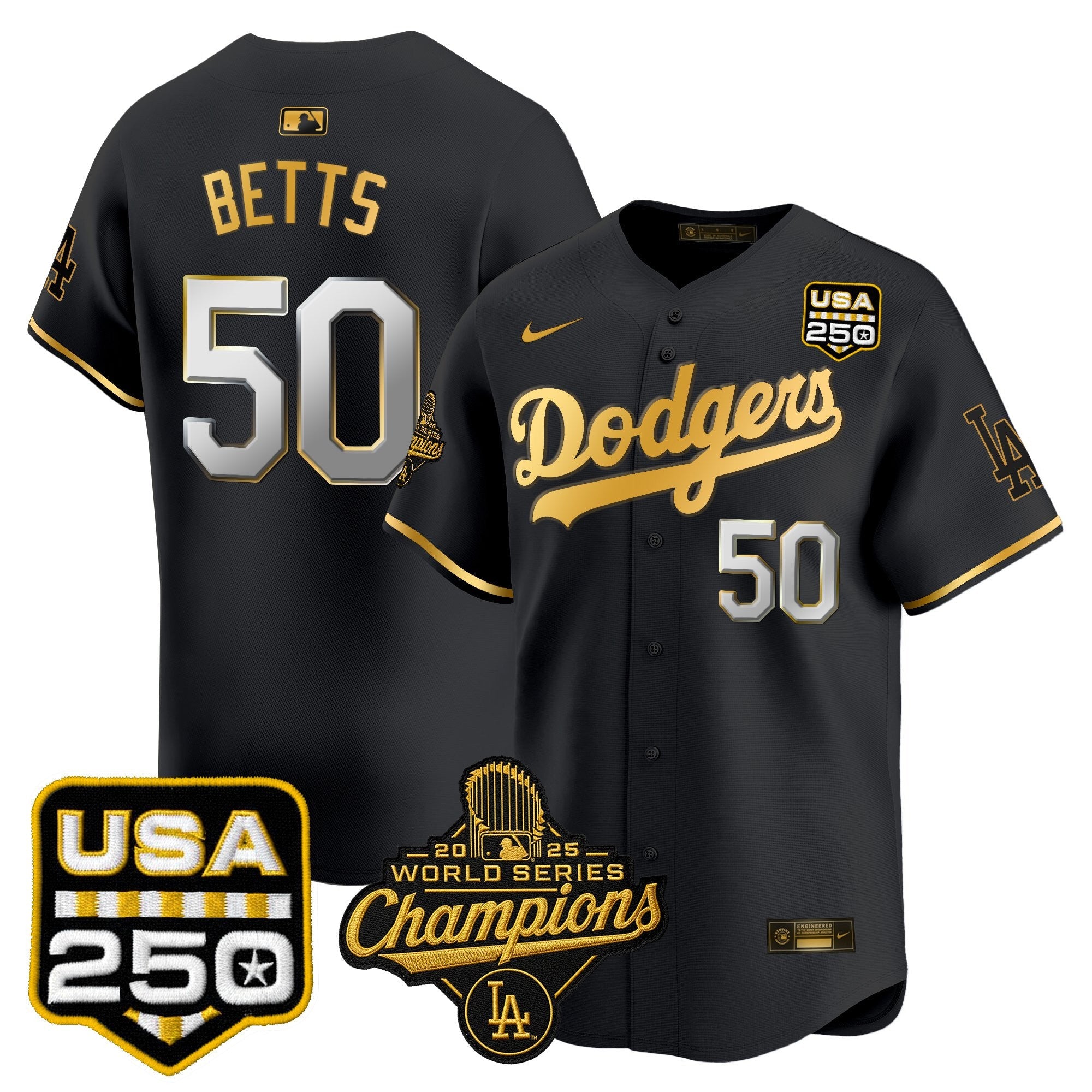 Men’s 2025 World Series Champions & 250America Patch Vapor Premier Limited Jersey