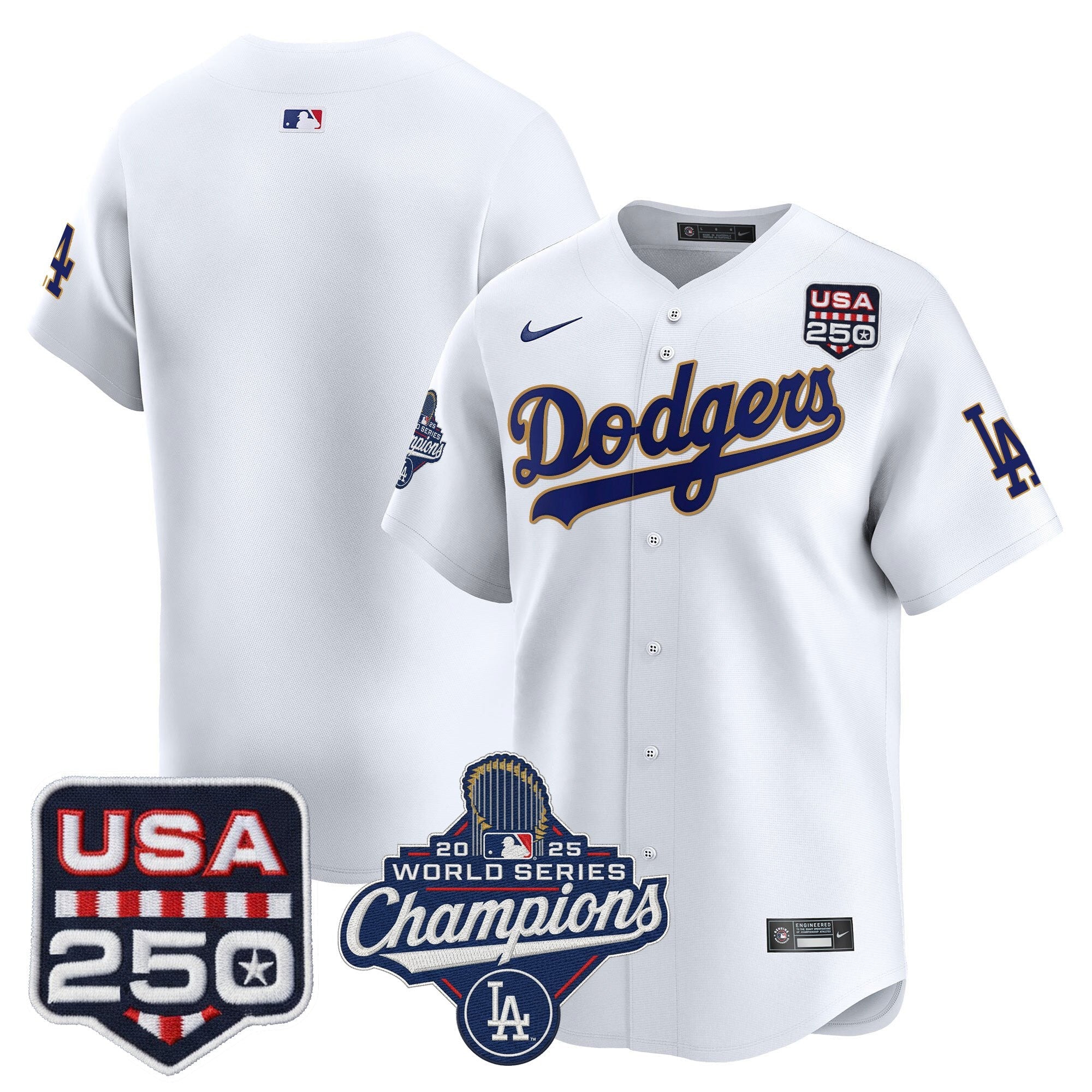 Men’s 2025 World Series Champions & 250America Patch Vapor Premier Limited Jersey