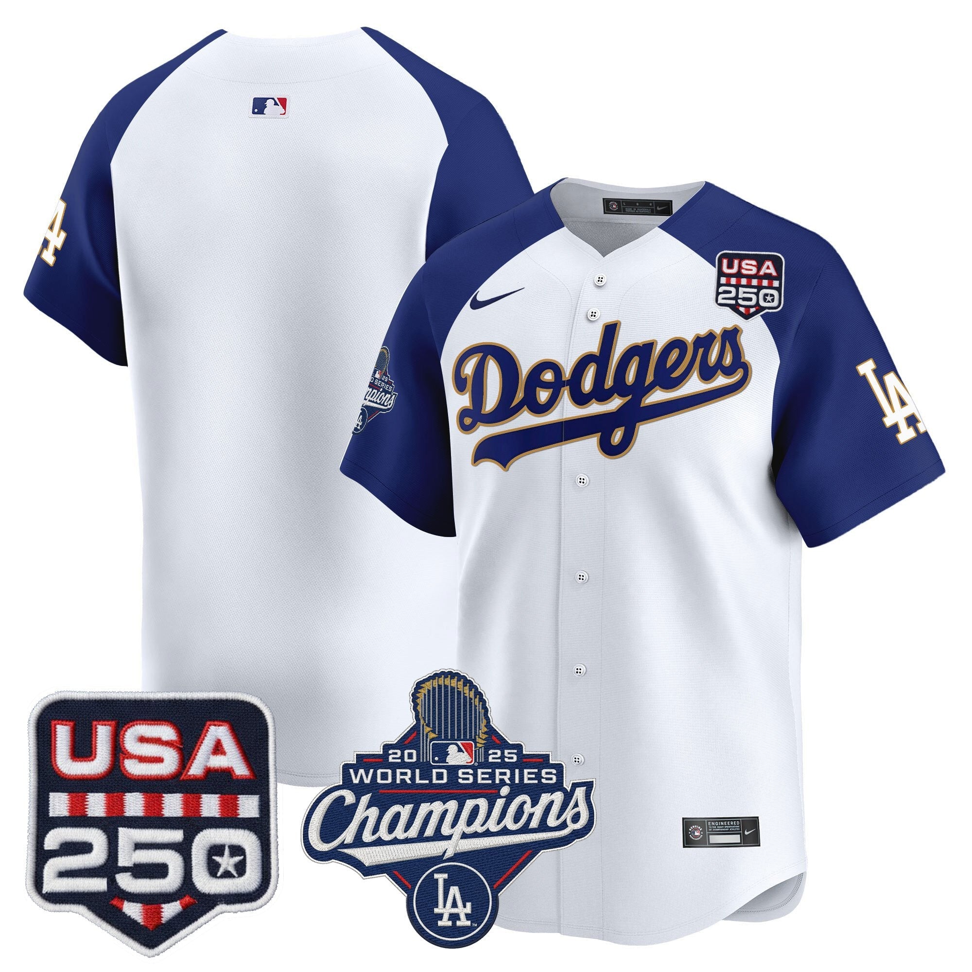 Men’s 2025 World Series Champions & 250America Patch Vapor Premier Limited Jersey