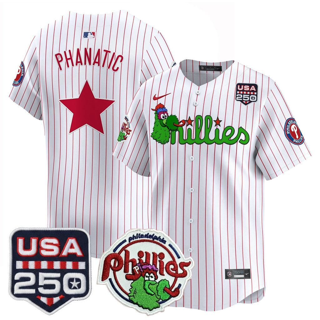 Men’s Philadelphia Phanatic & 250America Patch Vapor Premier Limited Jersey
