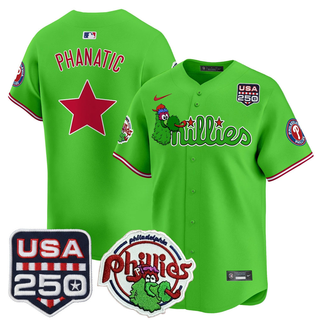 Men’s Philadelphia Phanatic & 250America Patch Vapor Premier Limited Jersey