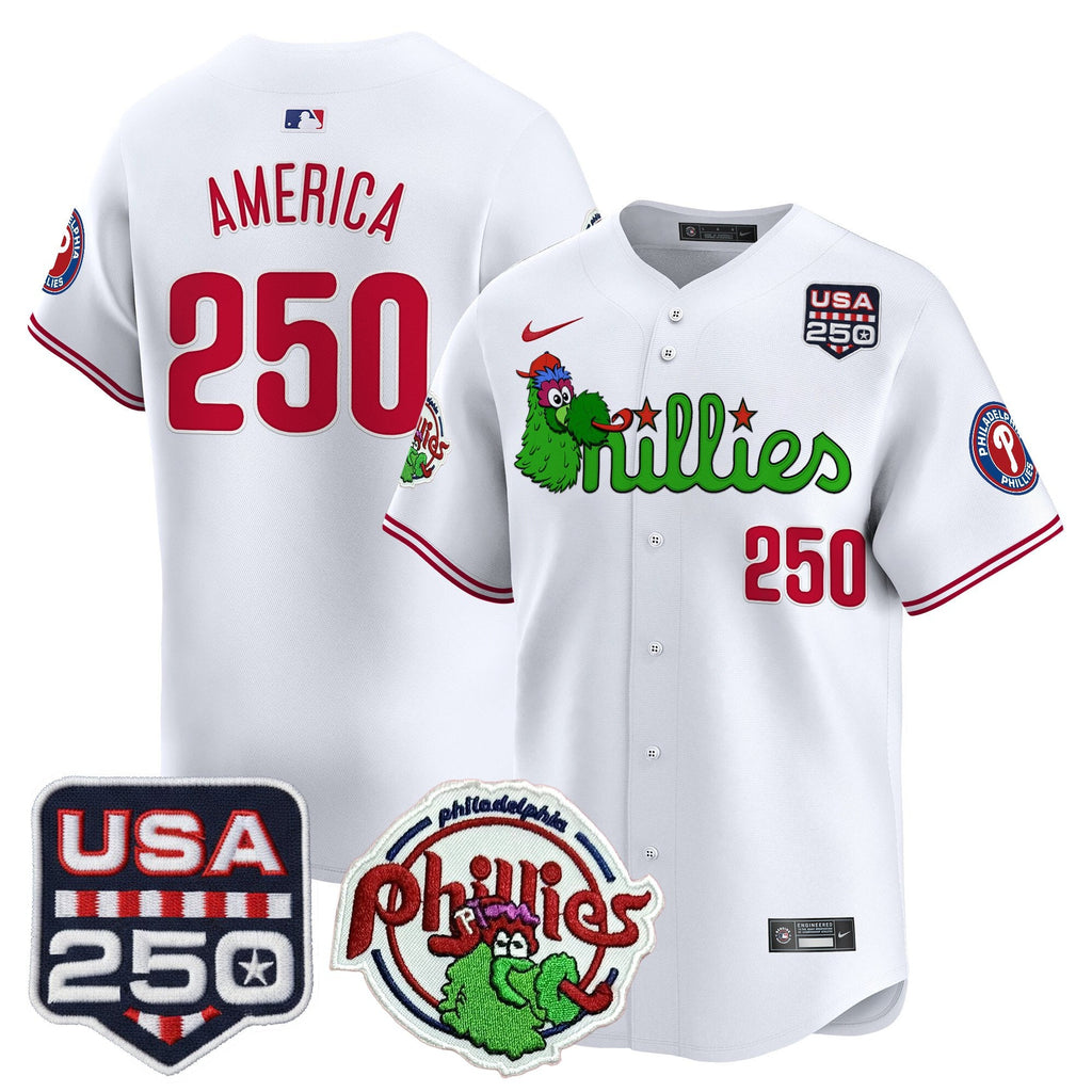 Men’s Philadelphia Phanatic & 250America Patch Vapor Premier Limited Jersey