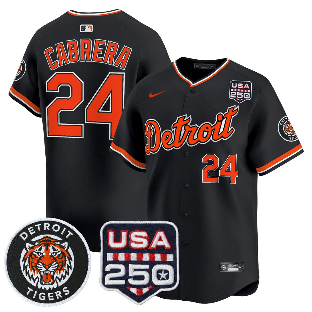 Men’s Detroit 2026 Alternate Vapor Premier Limited Jersey – 250America Patch
