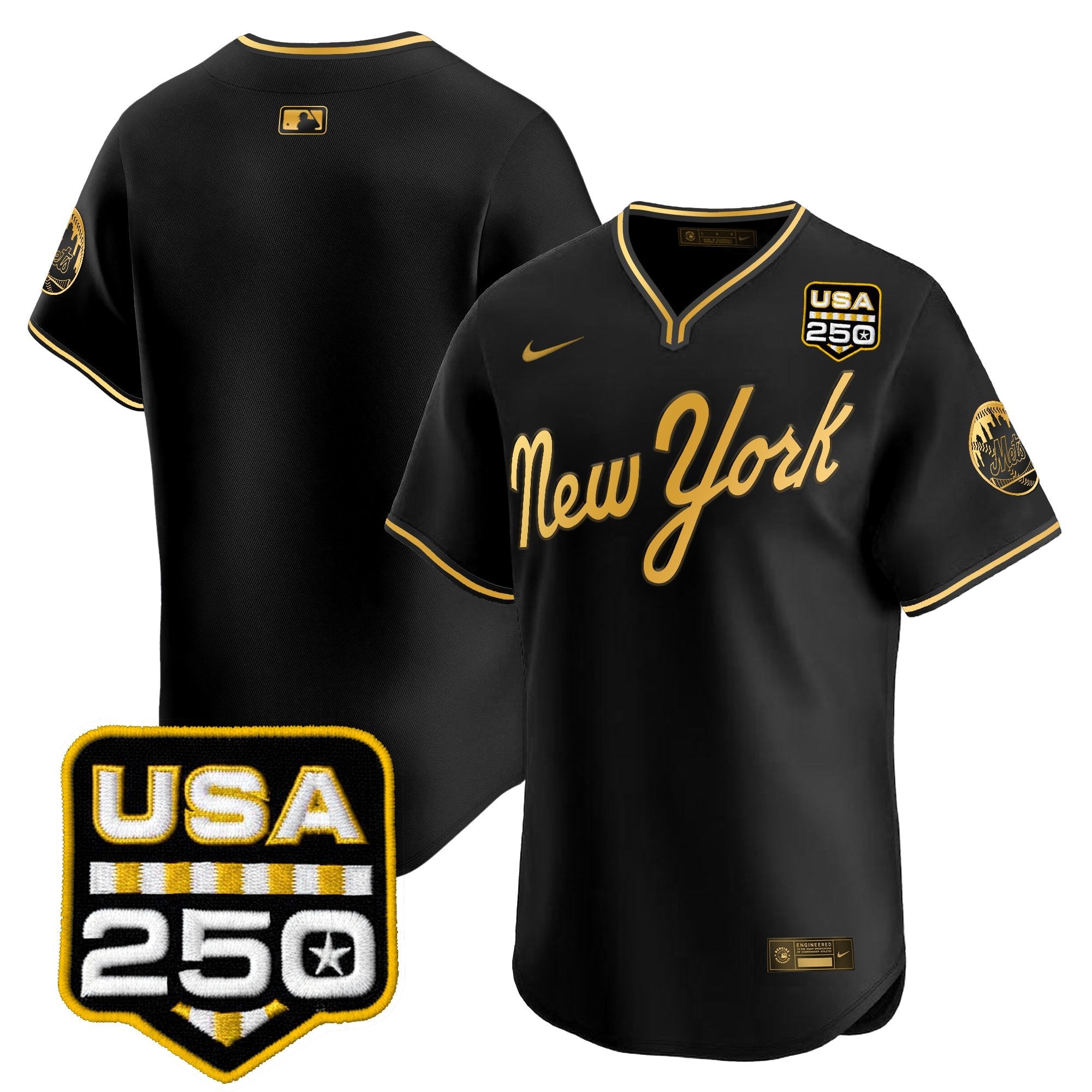 Men’s New York Road Alternate & 250America Patch Vapor Limited Jersey