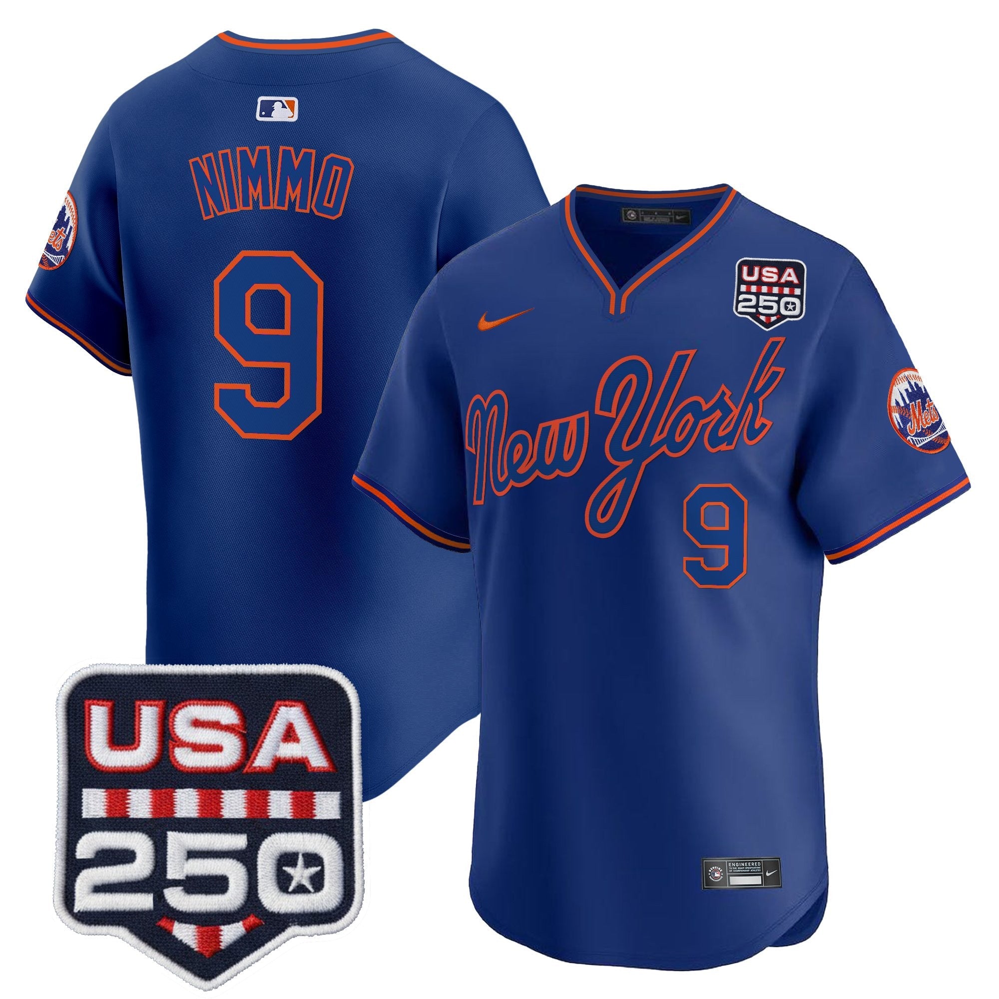 Men’s New York Road Alternate & 250America Patch Vapor Limited Jersey