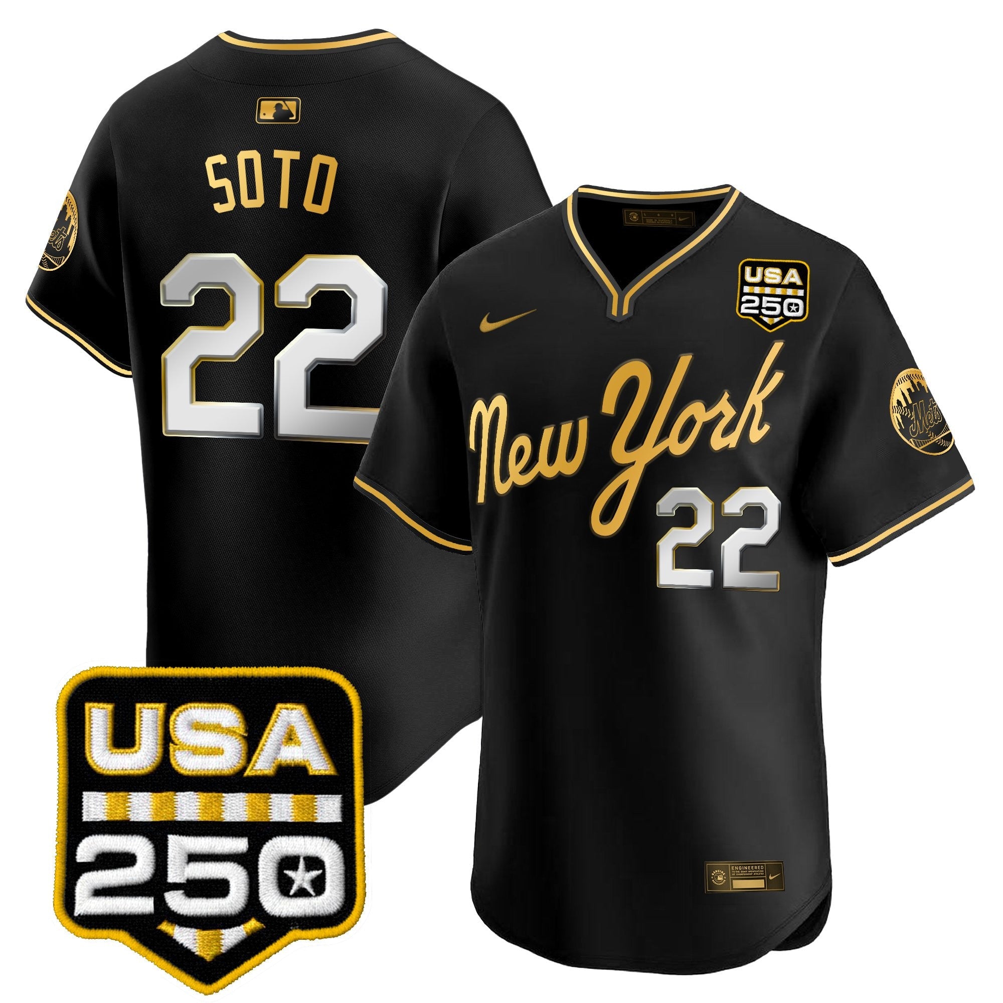 Men’s New York Road Alternate & 250America Patch Vapor Limited Jersey