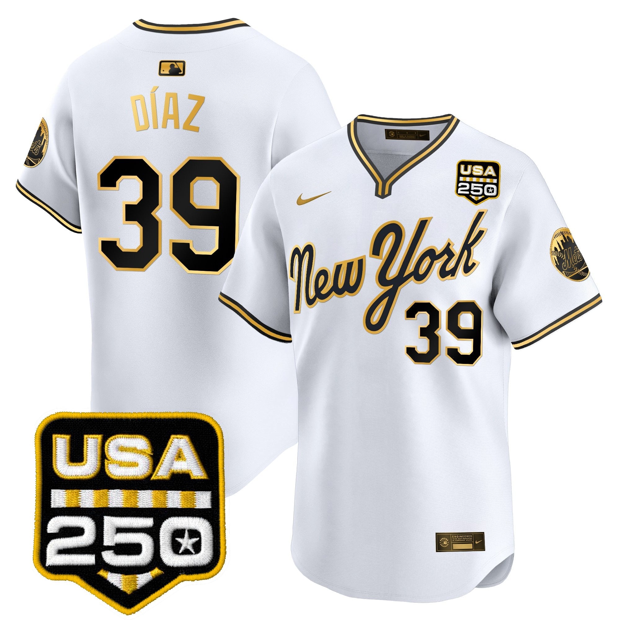 Men’s New York Road Alternate & 250America Patch Vapor Limited Jersey