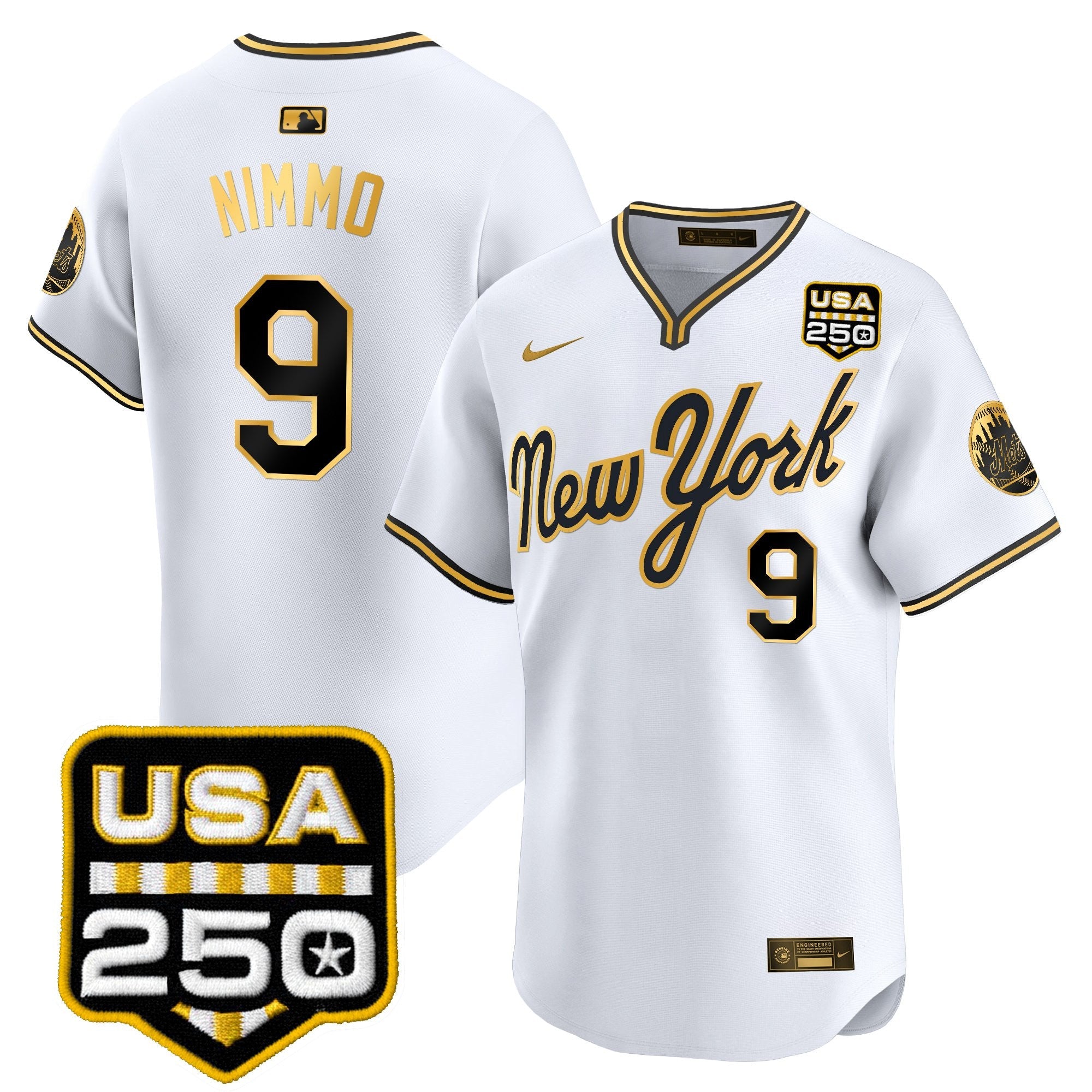 Men’s New York Road Alternate & 250America Patch Vapor Limited Jersey
