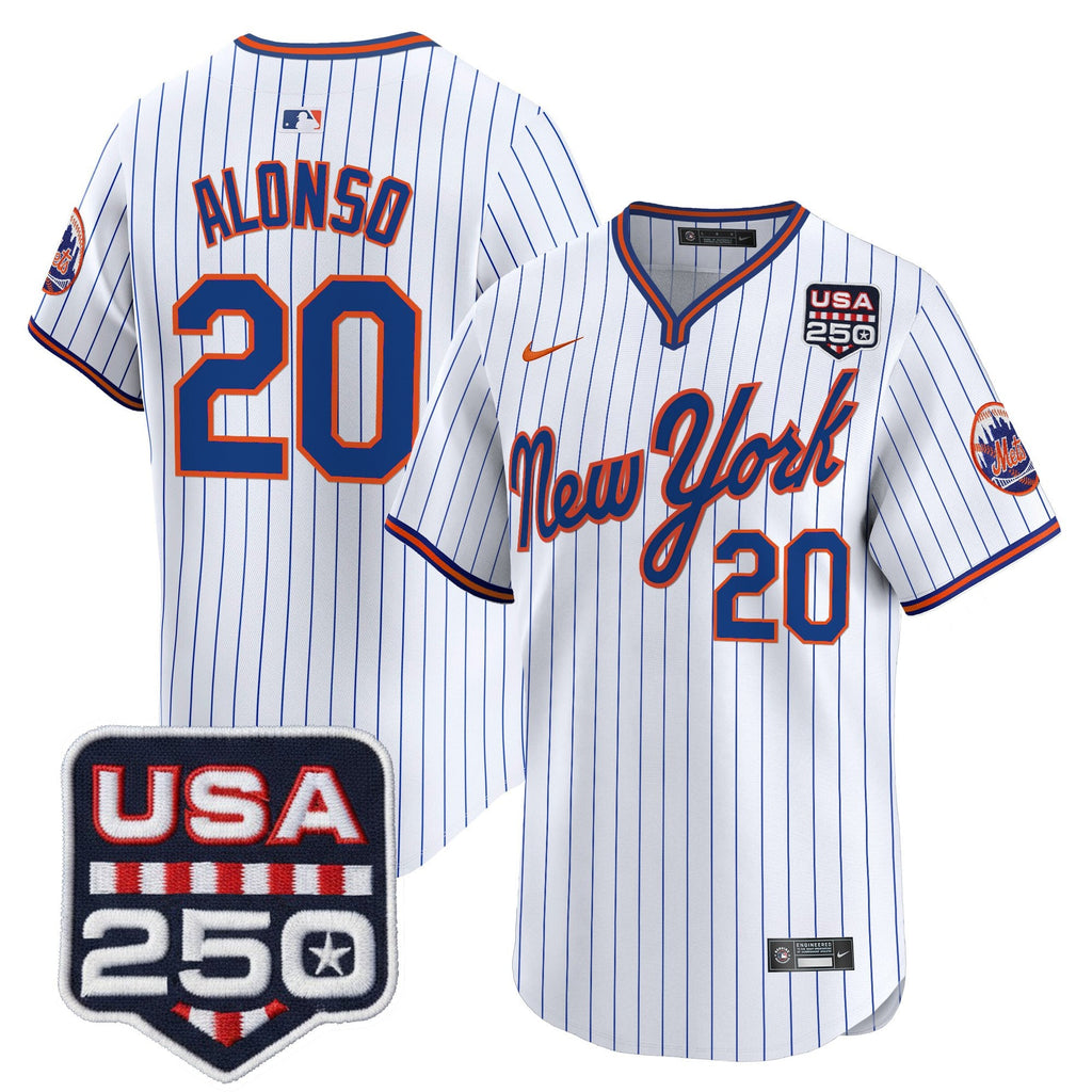 Men’s New York Road Alternate & 250America Patch Vapor Limited Jersey