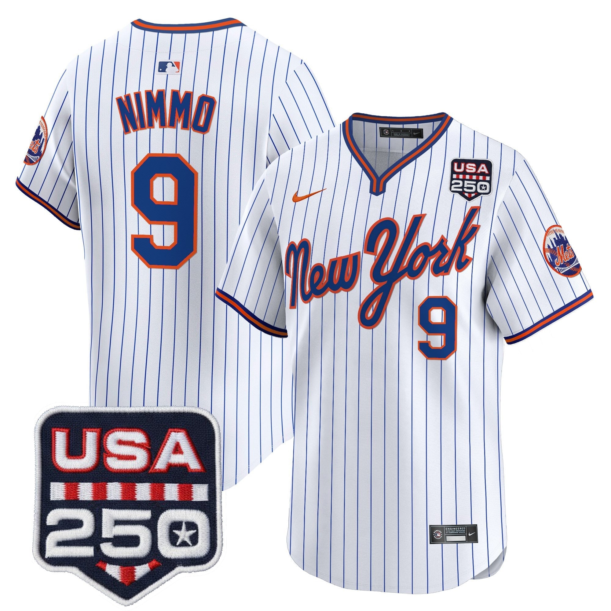 Men’s New York Road Alternate & 250America Patch Vapor Limited Jersey