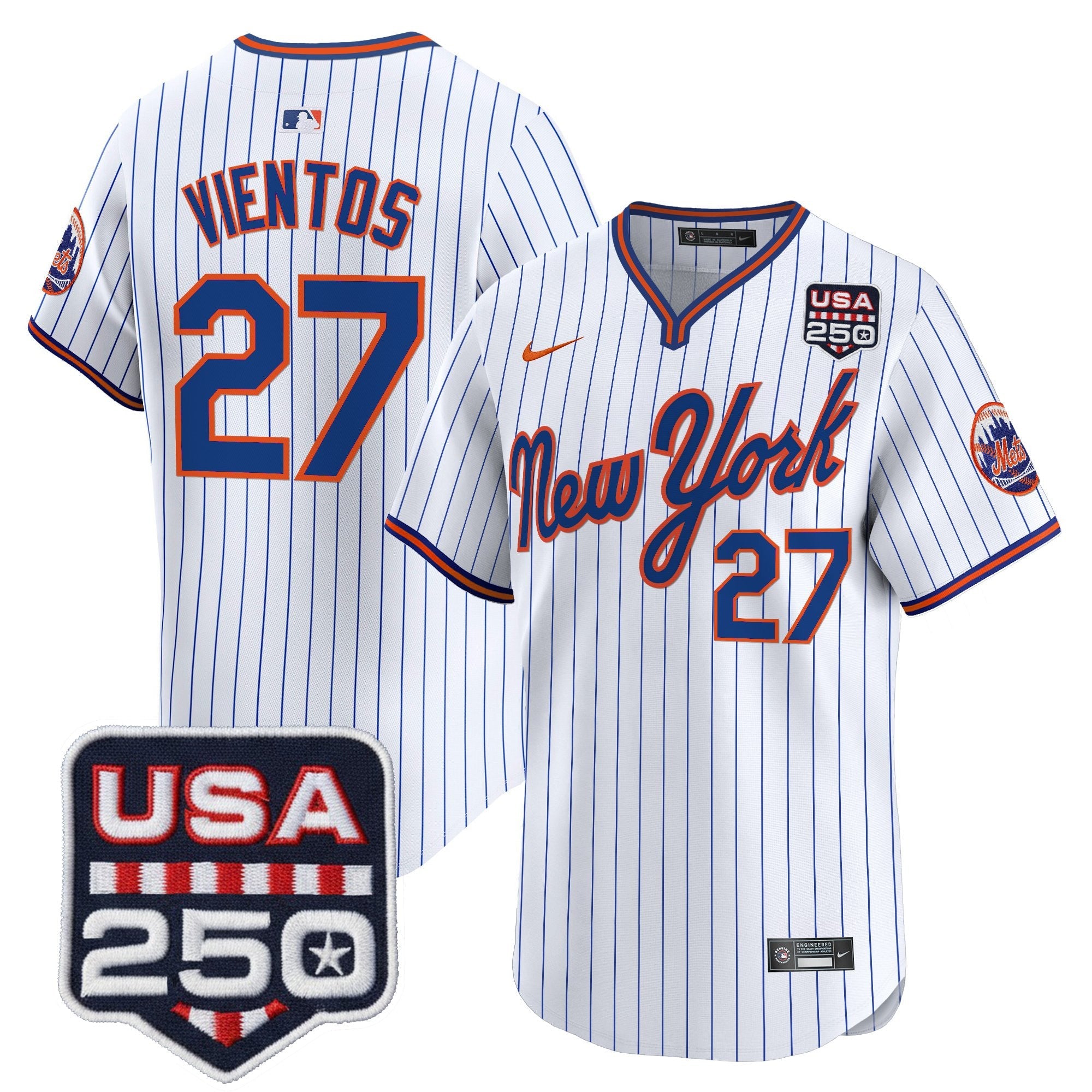 Men’s New York Road Alternate & 250America Patch Vapor Limited Jersey