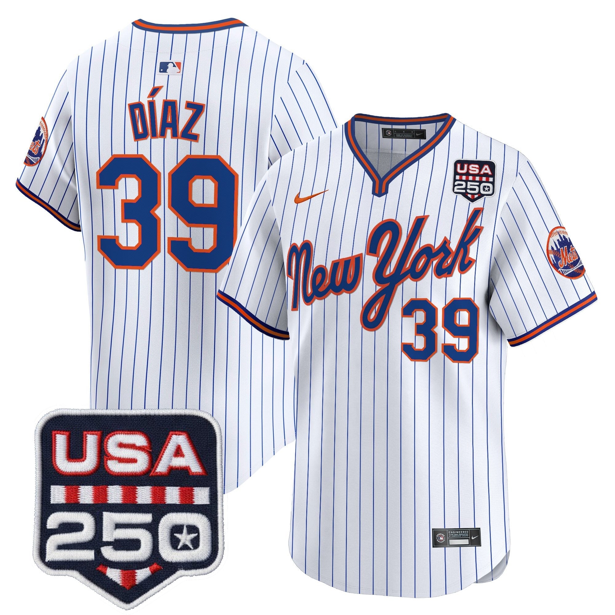 Men’s New York Road Alternate & 250America Patch Vapor Limited Jersey