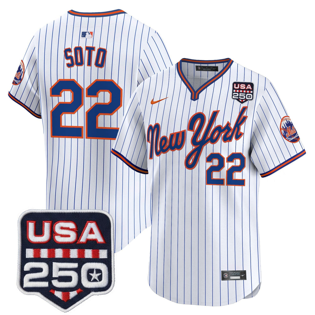 Men’s New York Road Alternate & 250America Patch Vapor Limited Jersey