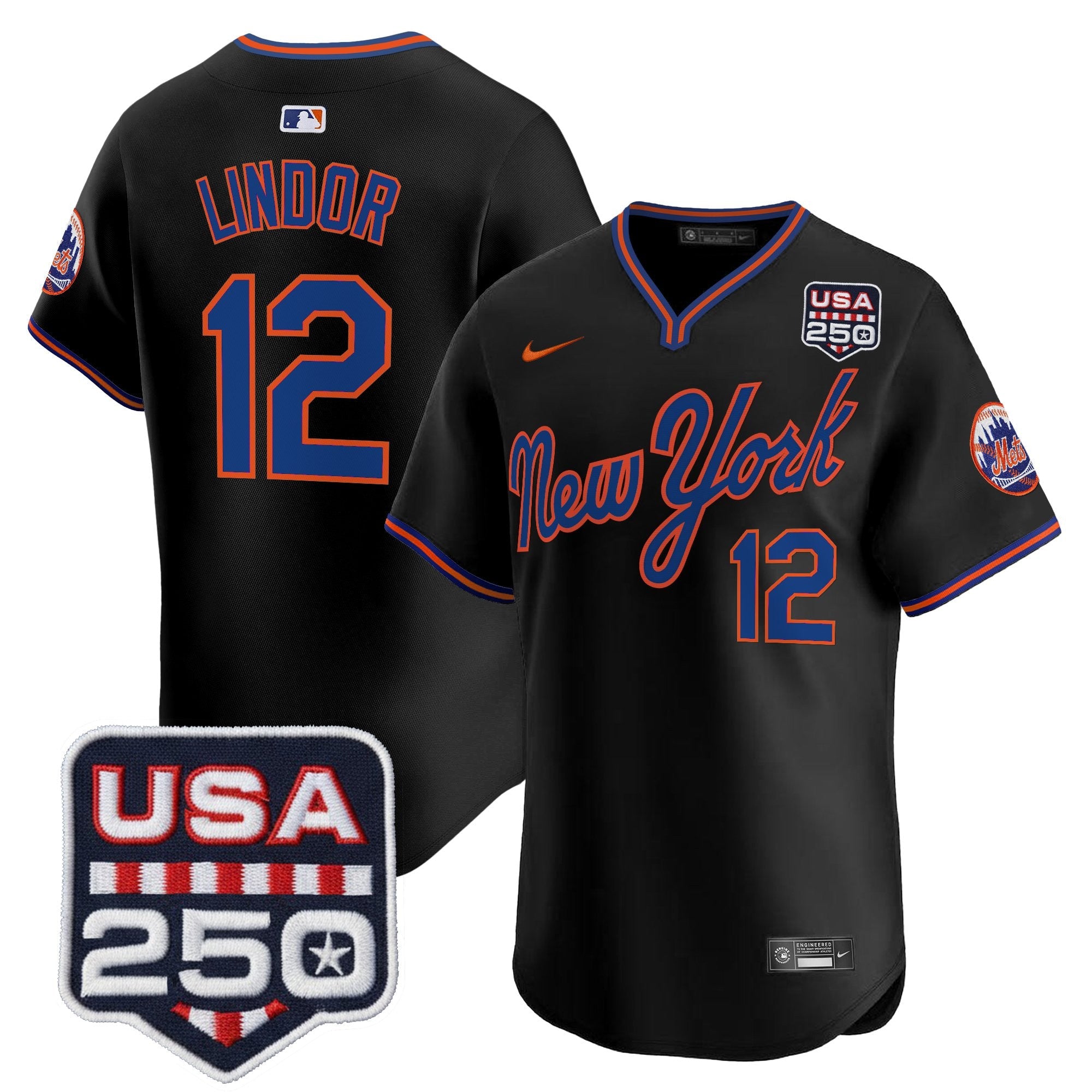 Men’s New York Road Alternate & 250America Patch Vapor Limited Jersey