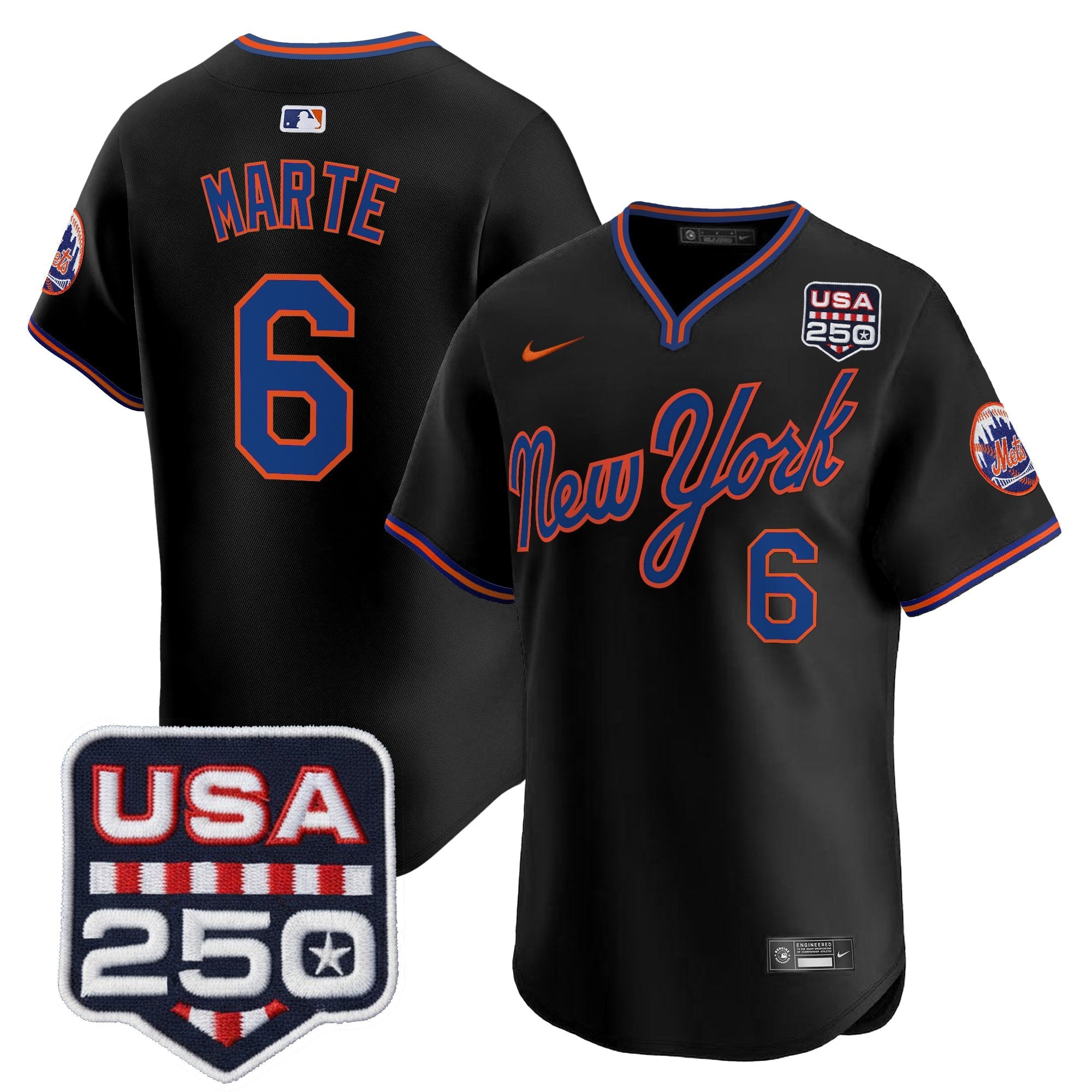 Men’s New York Road Alternate & 250America Patch Vapor Limited Jersey