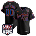 New York Road Alternate & 250America Patch Vapor Limited Custom Jersey