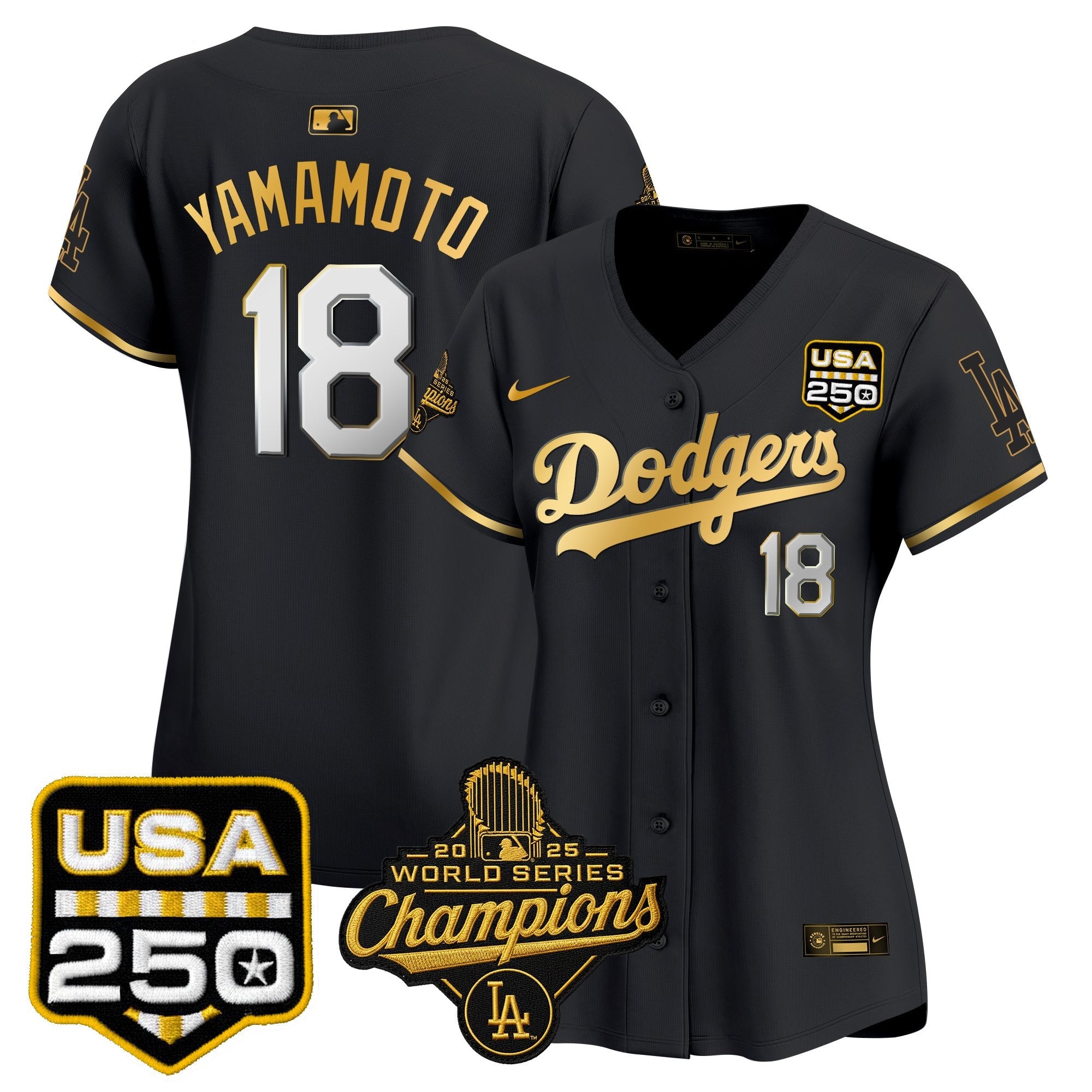 Women’s 2025 World Series Champions & 250 Patch Vapor Premier Limited Jersey