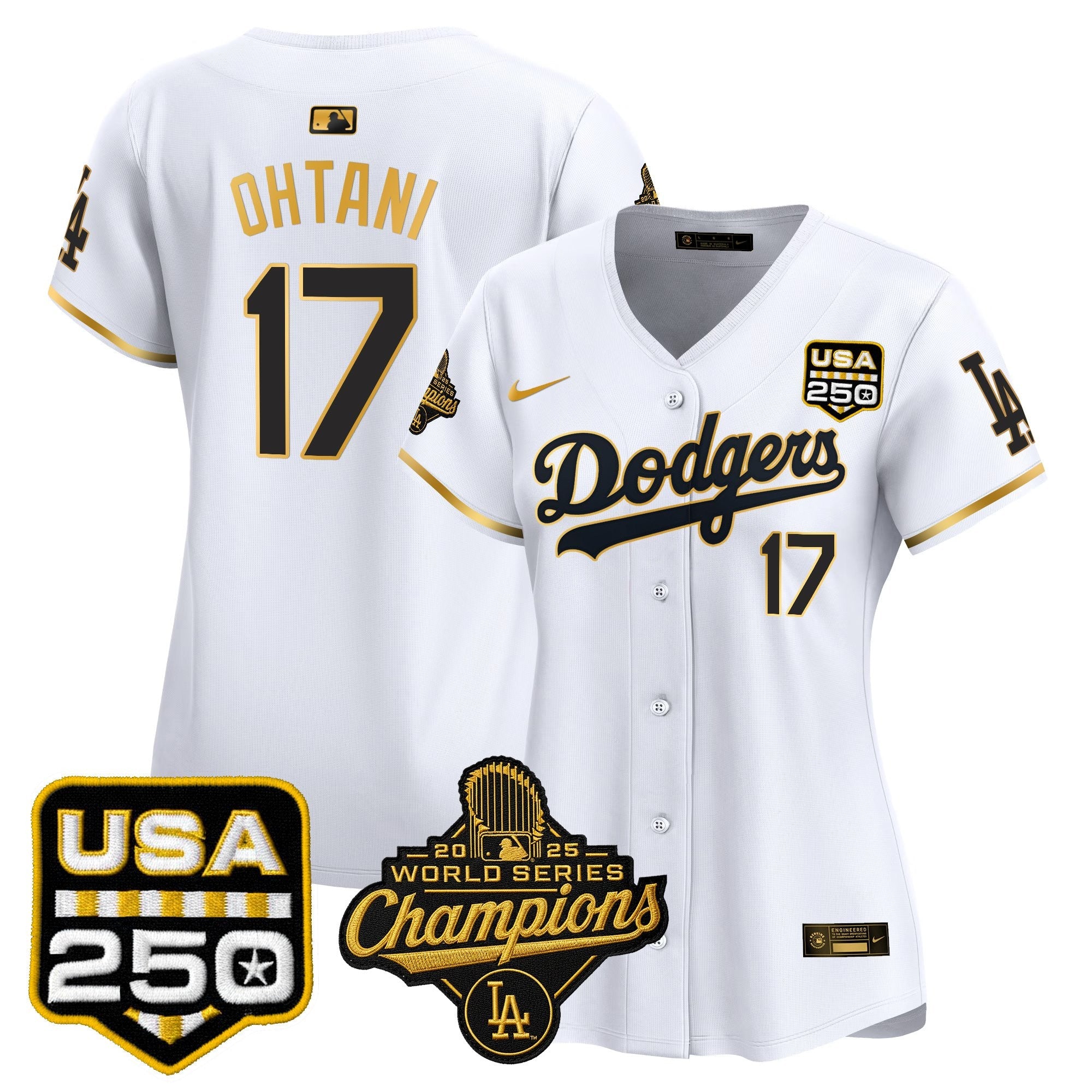 Women’s 2025 World Series Champions & 250 Patch Vapor Premier Limited Jersey