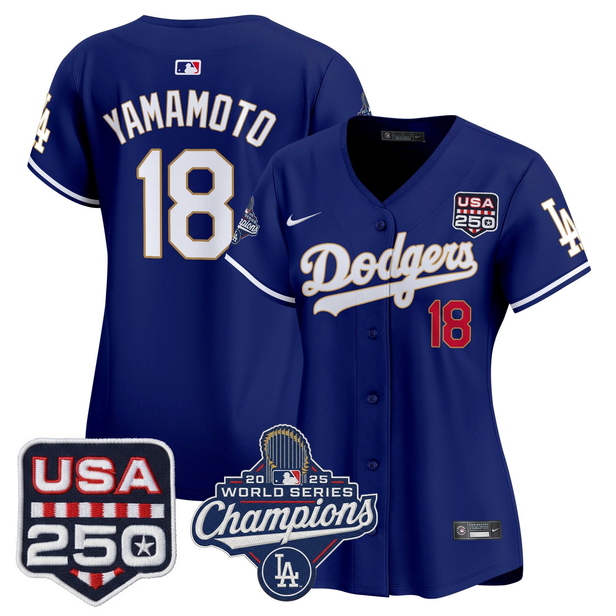 Women’s 2025 World Series Champions & 250 Patch Vapor Premier Limited Jersey