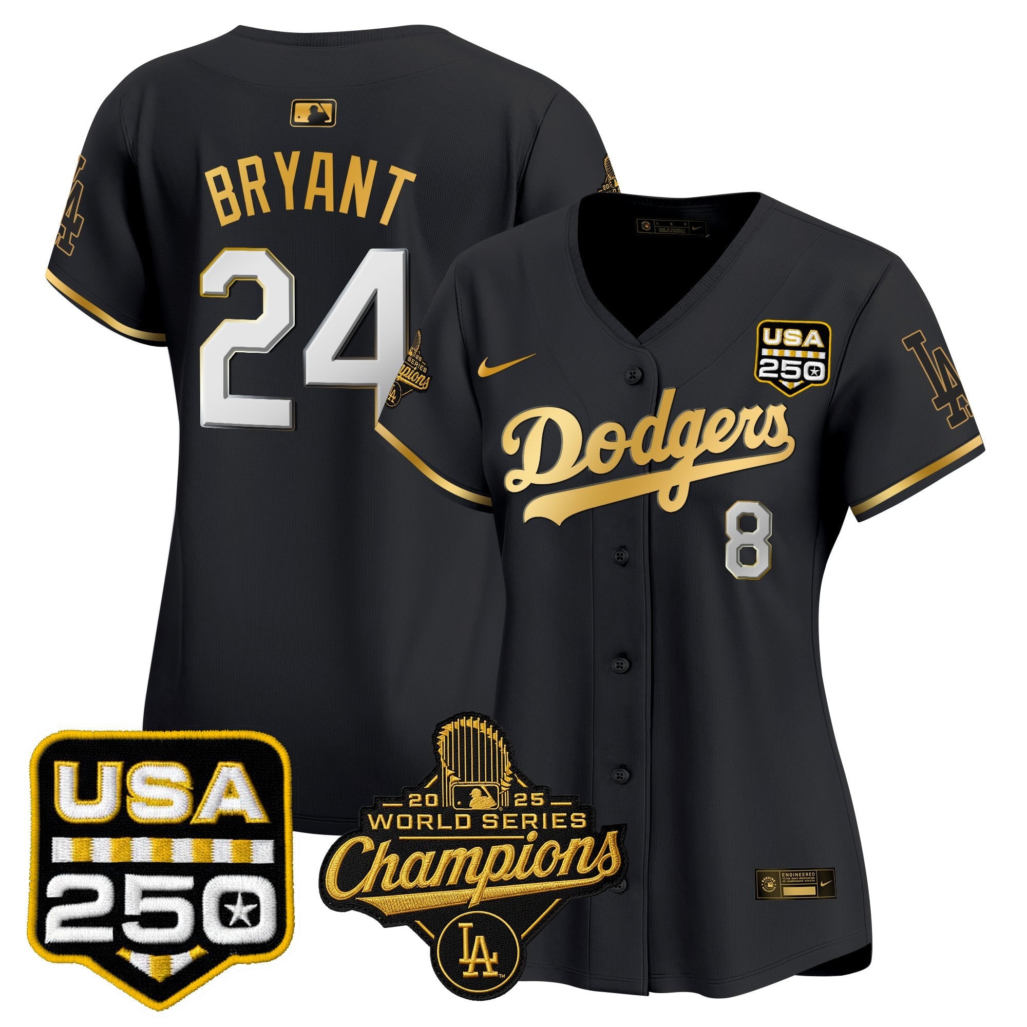 Women’s 2025 World Series Champions & 250 Patch Vapor Premier Limited Jersey