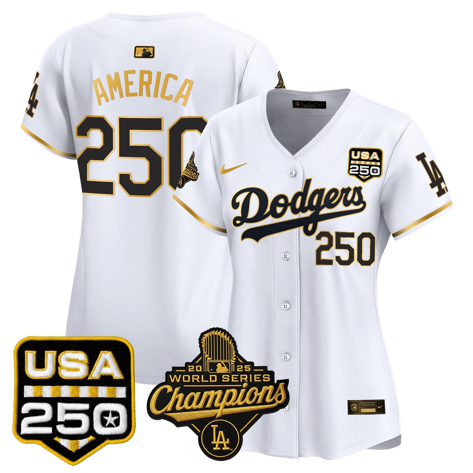 Women’s 2025 World Series Champions & 250 Patch Vapor Premier Limited Jersey