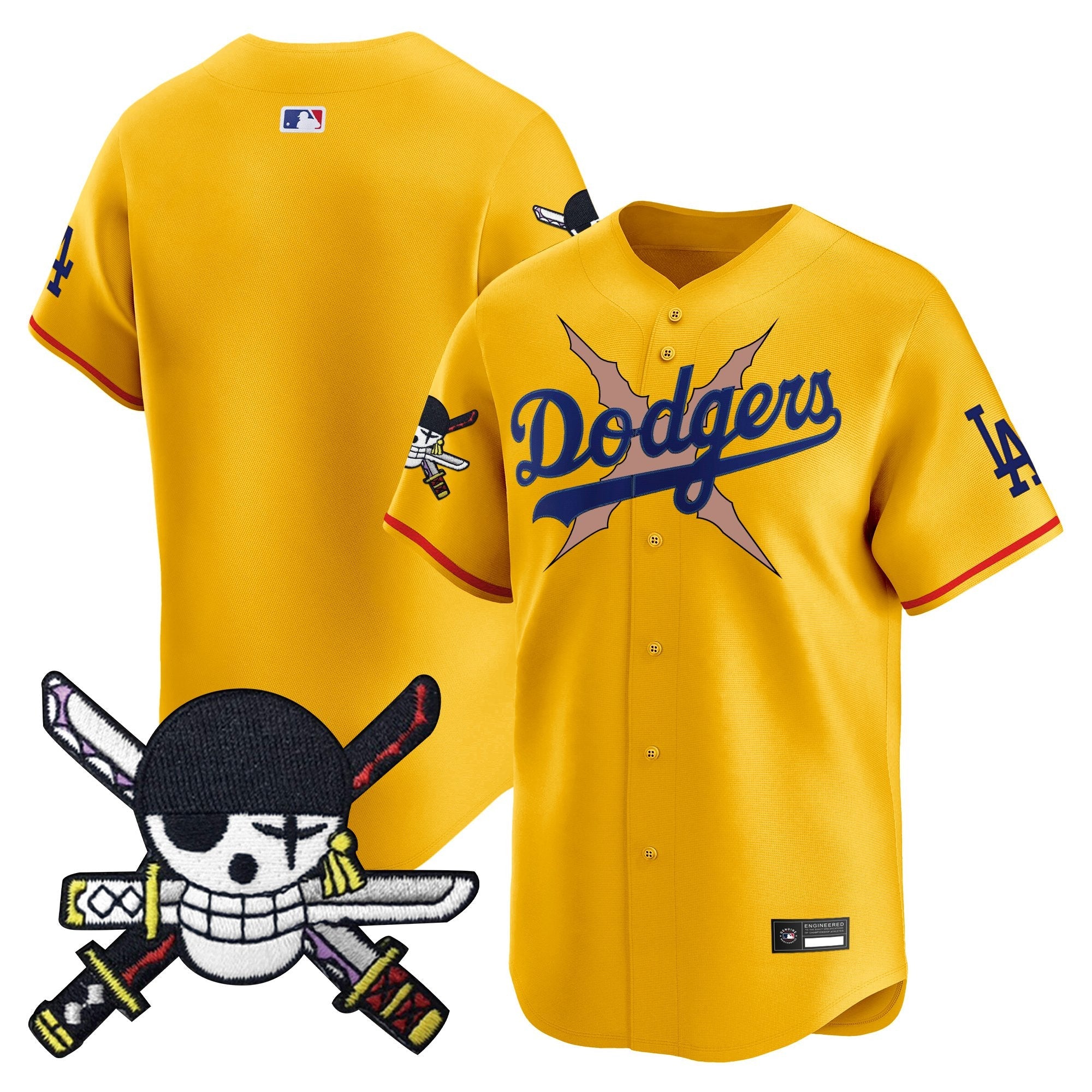 Men’s x One Piece Zoro Patch Vapor Premier Limited Jersey – Stitched