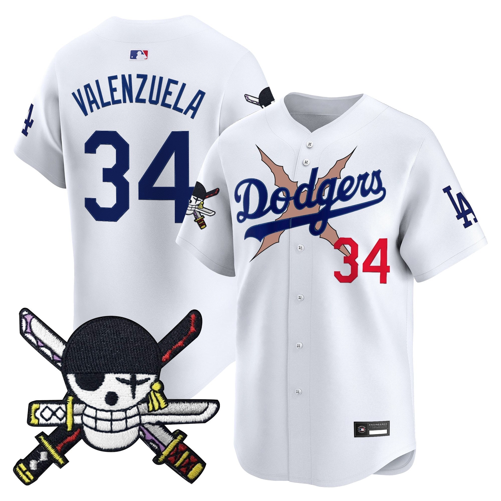 Men’s x One Piece Zoro Patch Vapor Premier Limited Jersey – Stitched