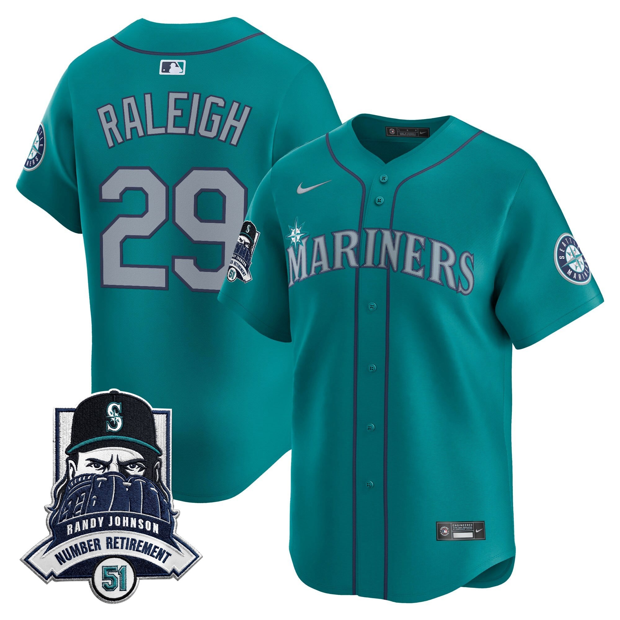 Men’s Hall-of-Famer Randy Johnson Patch Vapor Premier Limited Jersey