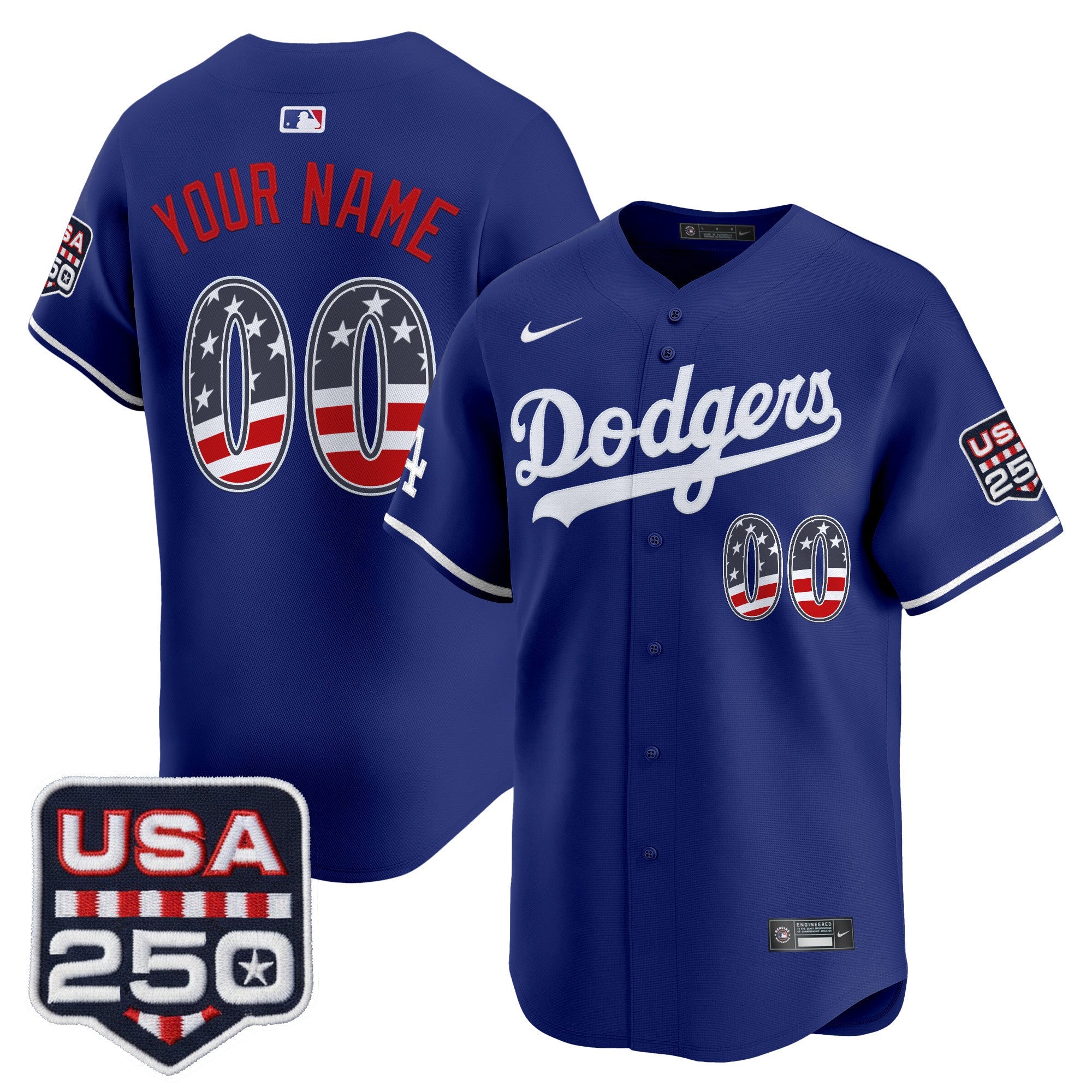 250 Fourth of July Vapor Premier Limited Custom Jersey