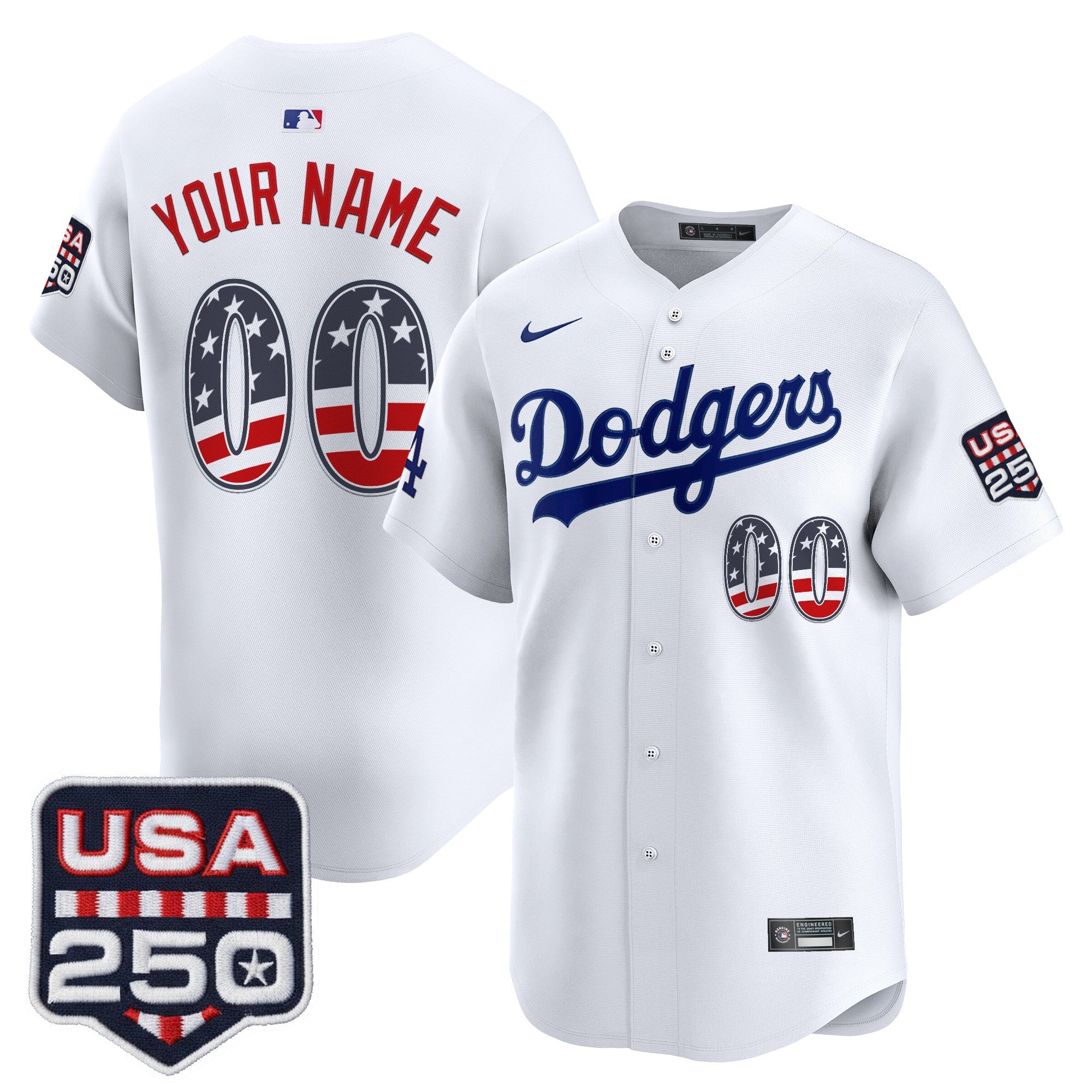 250 Fourth of July Vapor Premier Limited Custom Jersey