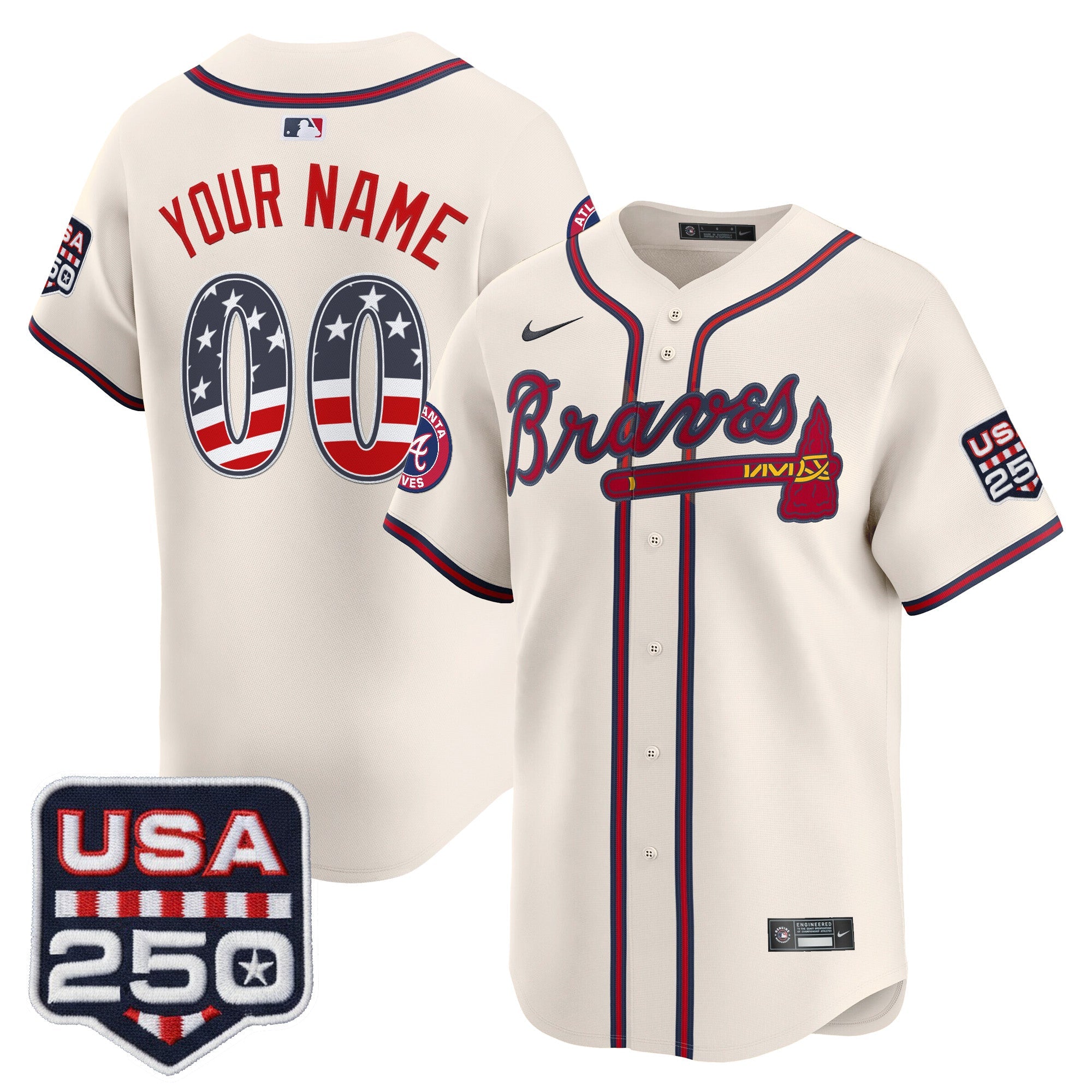 250 Fourth of July Vapor Premier Limited Custom Jersey