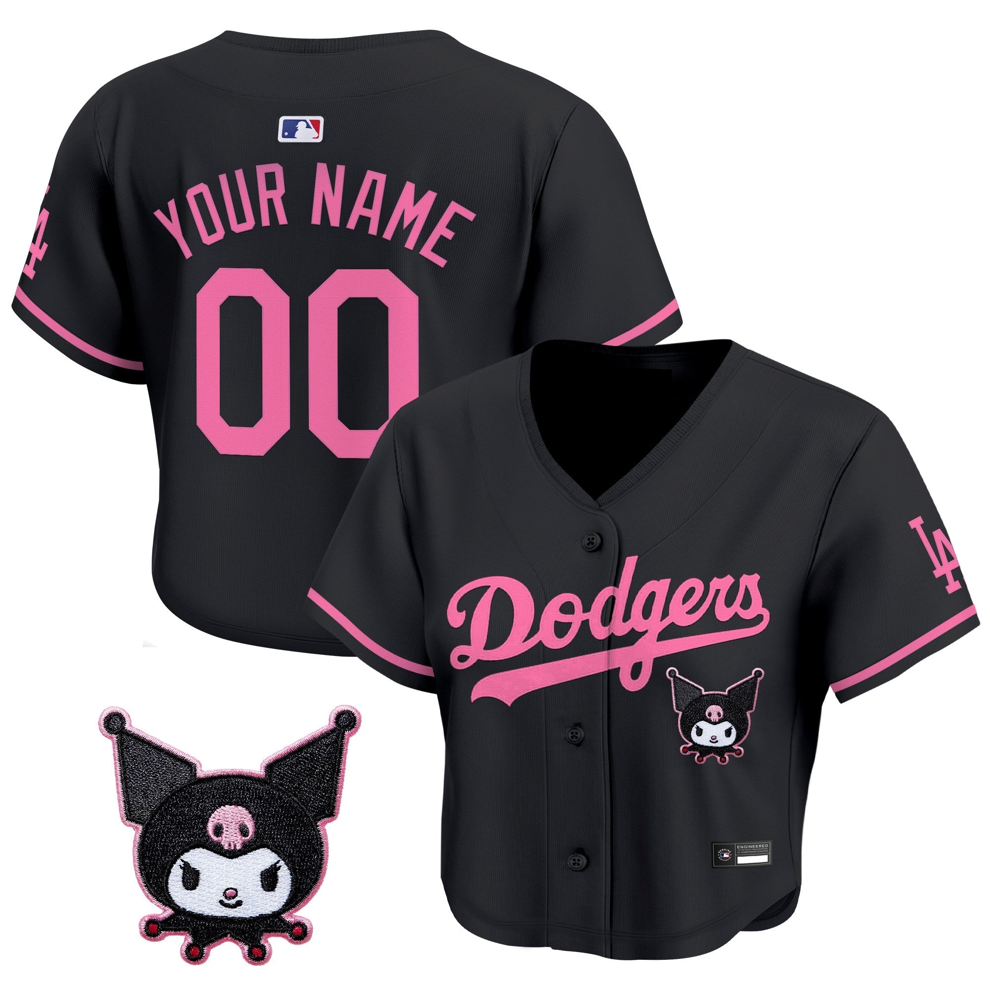 Women’s x Sanrio Friends Crop Top Baseball Custom Jersey