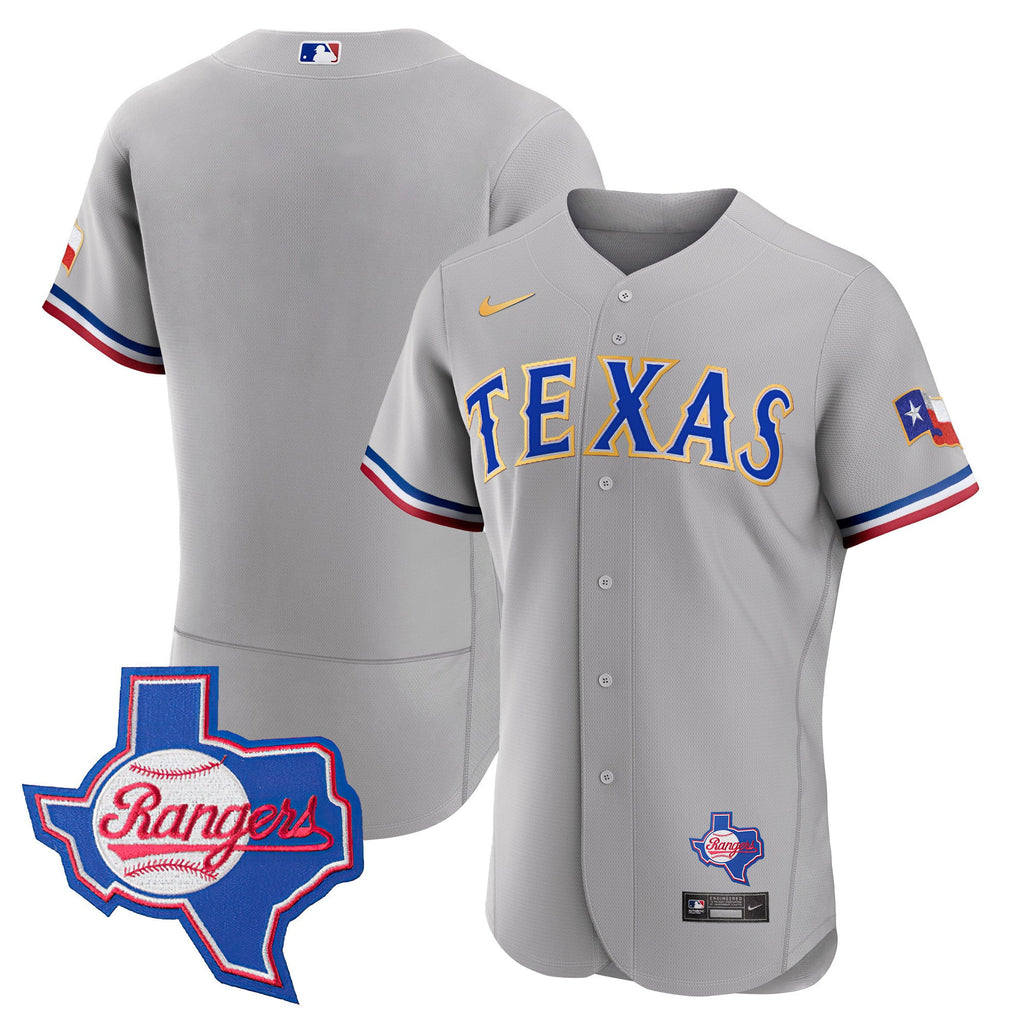 Men’s Texas Gold Trim Flex Base Jersey – Texas Patch