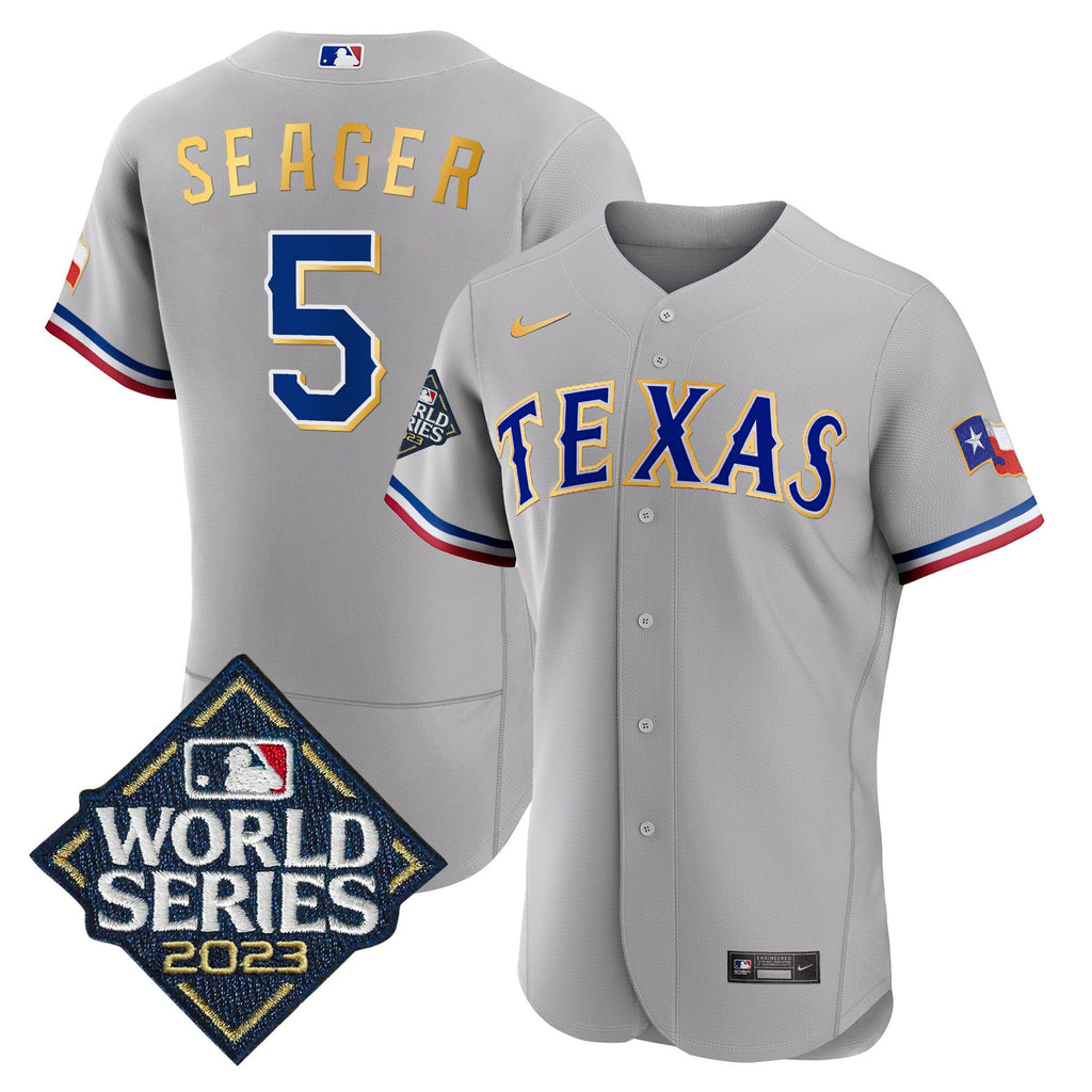 Men’s Texas 2023 World Series Flex Base Gold Trim Jersey