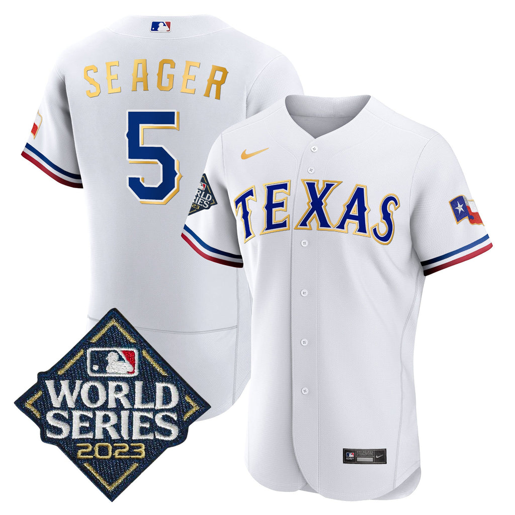 Men’s Texas 2023 World Series Flex Base Gold Trim Jersey