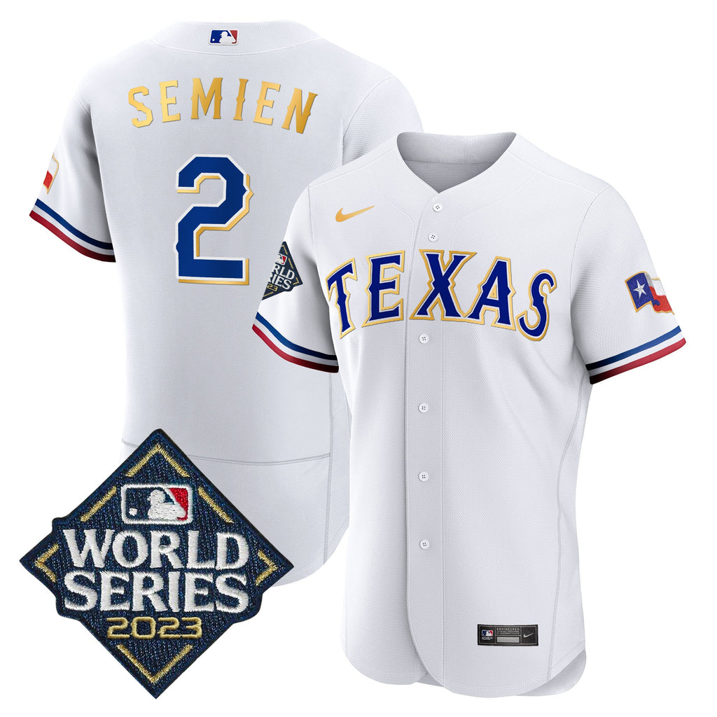 Men’s Texas 2023 World Series Flex Base Gold Trim Jersey